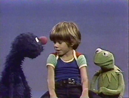 Kermit on Sesame Street