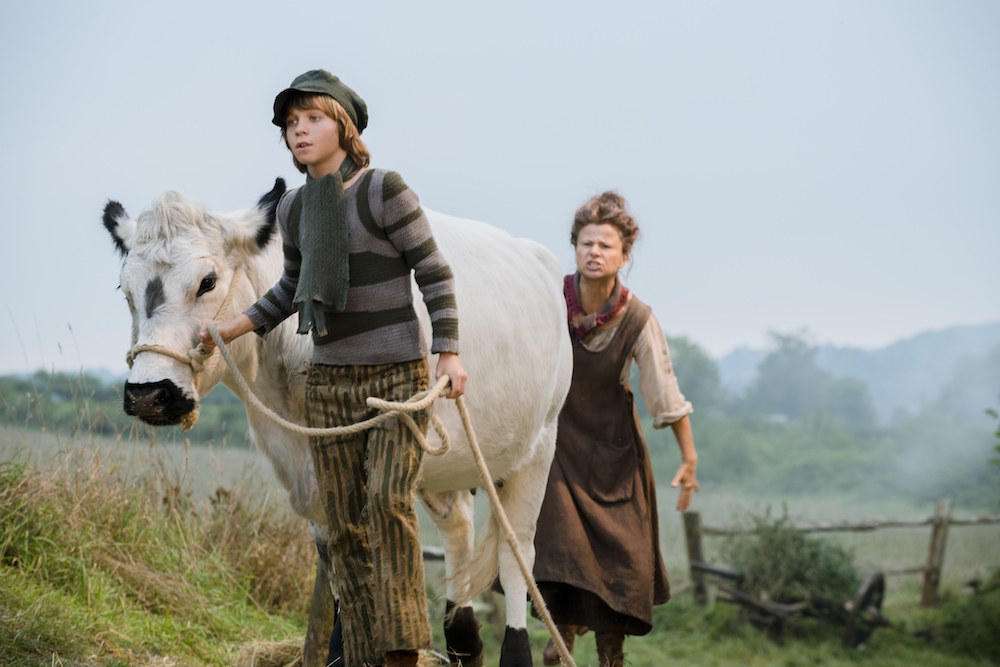 Daniel Huttlestone as Jack and Tracey Ullman as his mother.