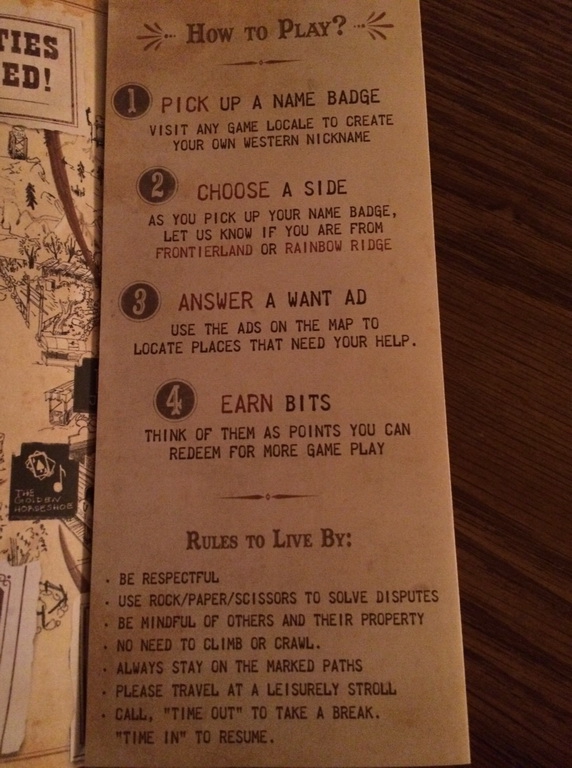 Directions from Legends of Frontierland: Gold Rush