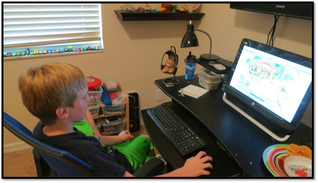 Dcookie888, on Club Penguin, bright and early!