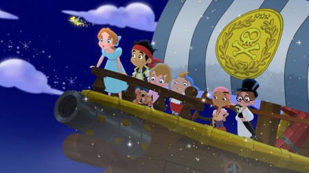 TINKER BELL, WENDY DARLING, JAKE, MICHAEL DARLING, CUBBY, IZZY, JOHN DARLING