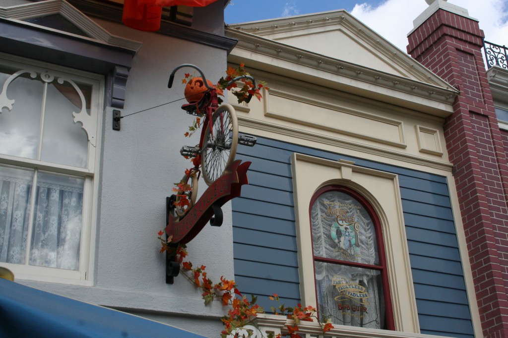 Imagineer Bob Gurr’s window on Main Street is ready