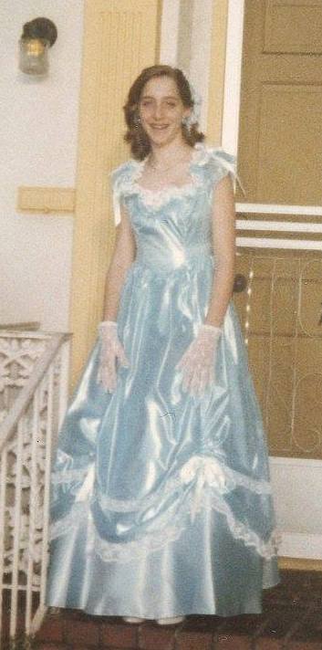 Forced to attend a formal I did my best reflect Cinderella's ball gown.
