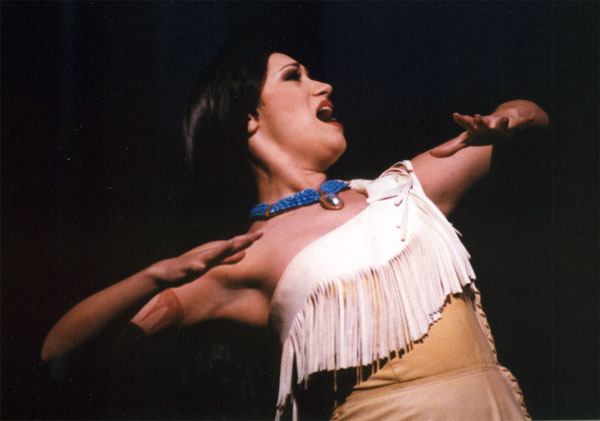 Eden Espinosa as Pocahontas (photo from