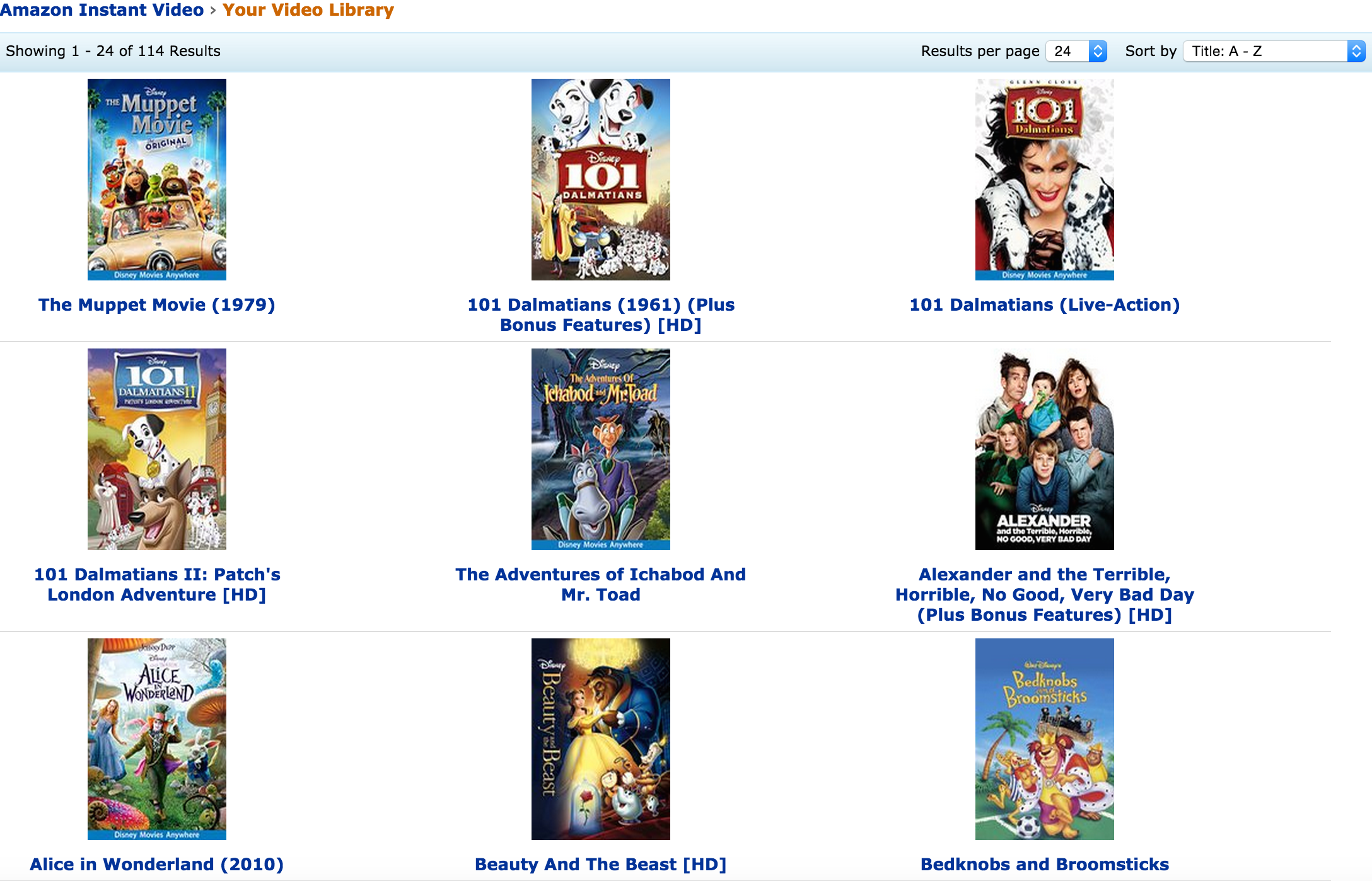 My Amazon Video Library