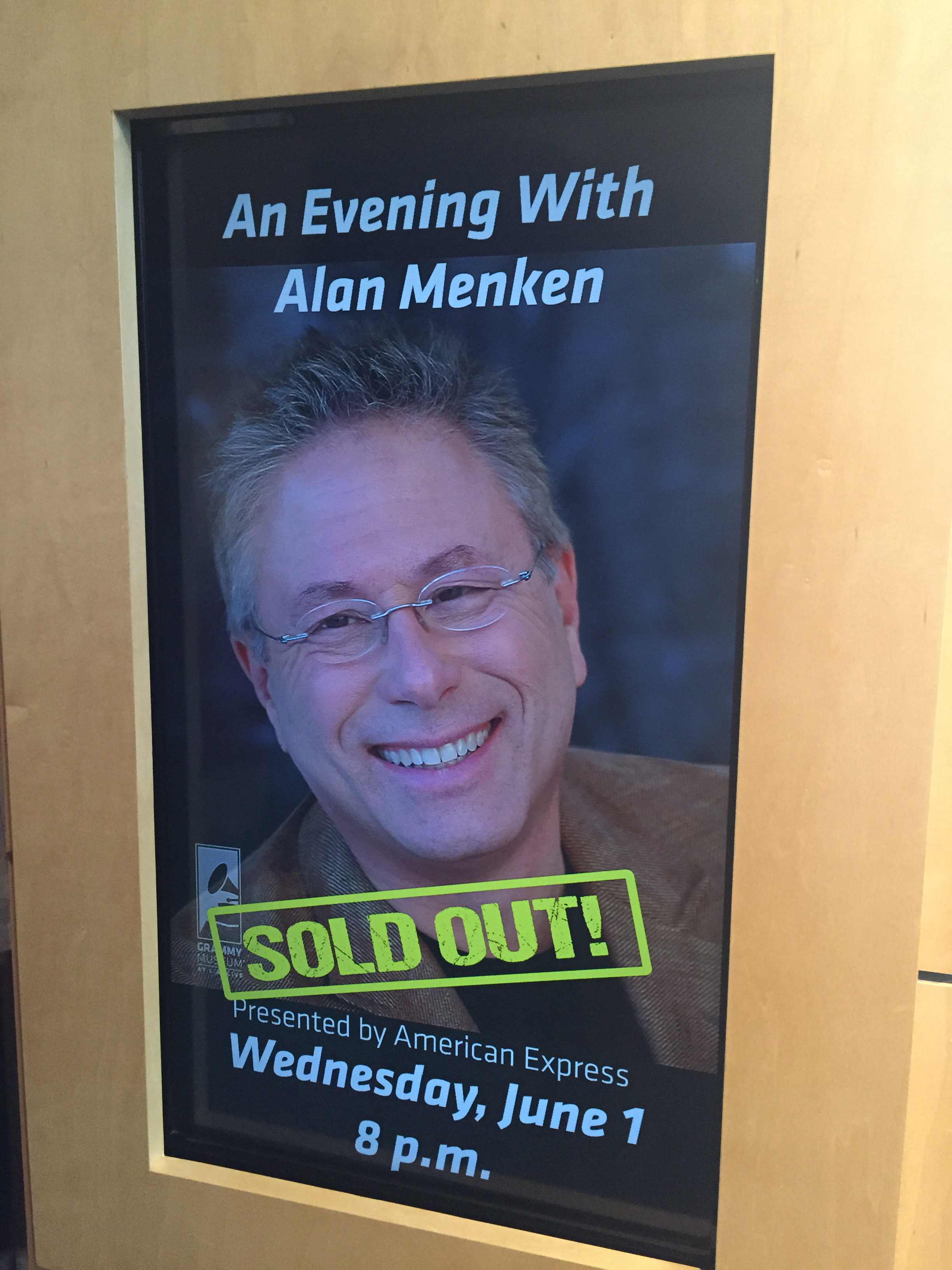 The evening was sold out