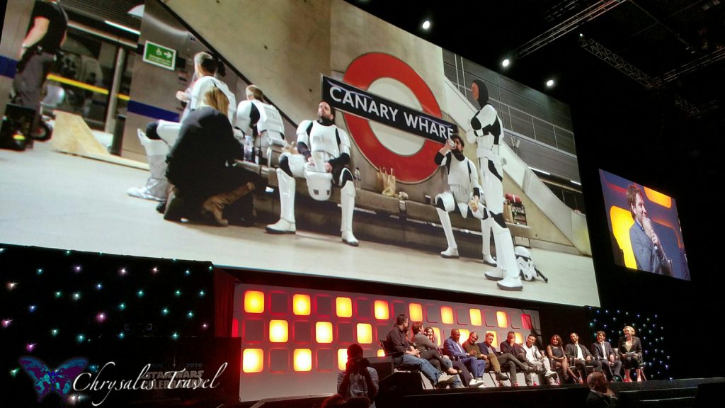 Storm Troopers filming at Canary Wharf Tube Station