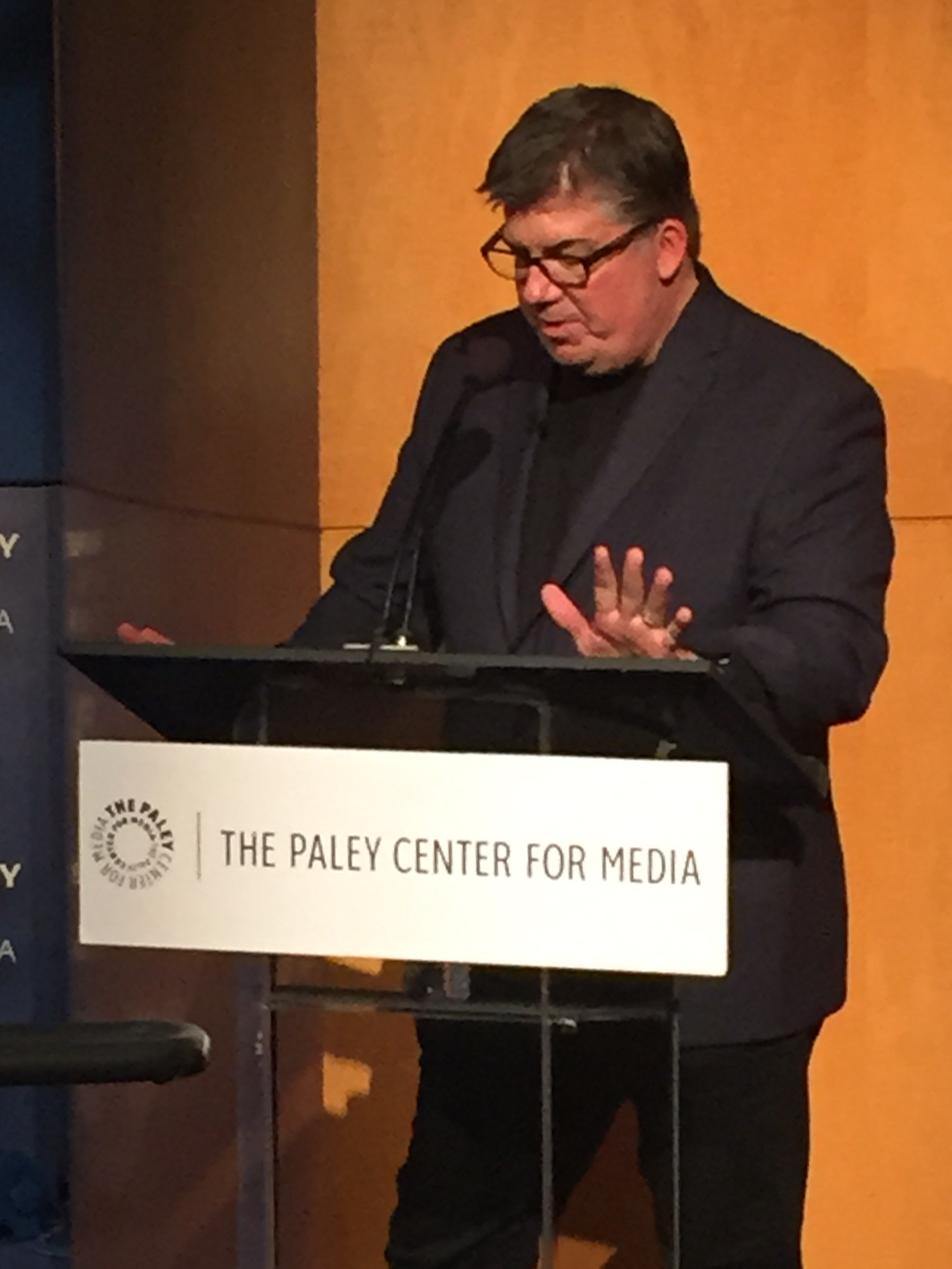 Panel host Jim Halterman, TV Guide West Coast Bureau Chief