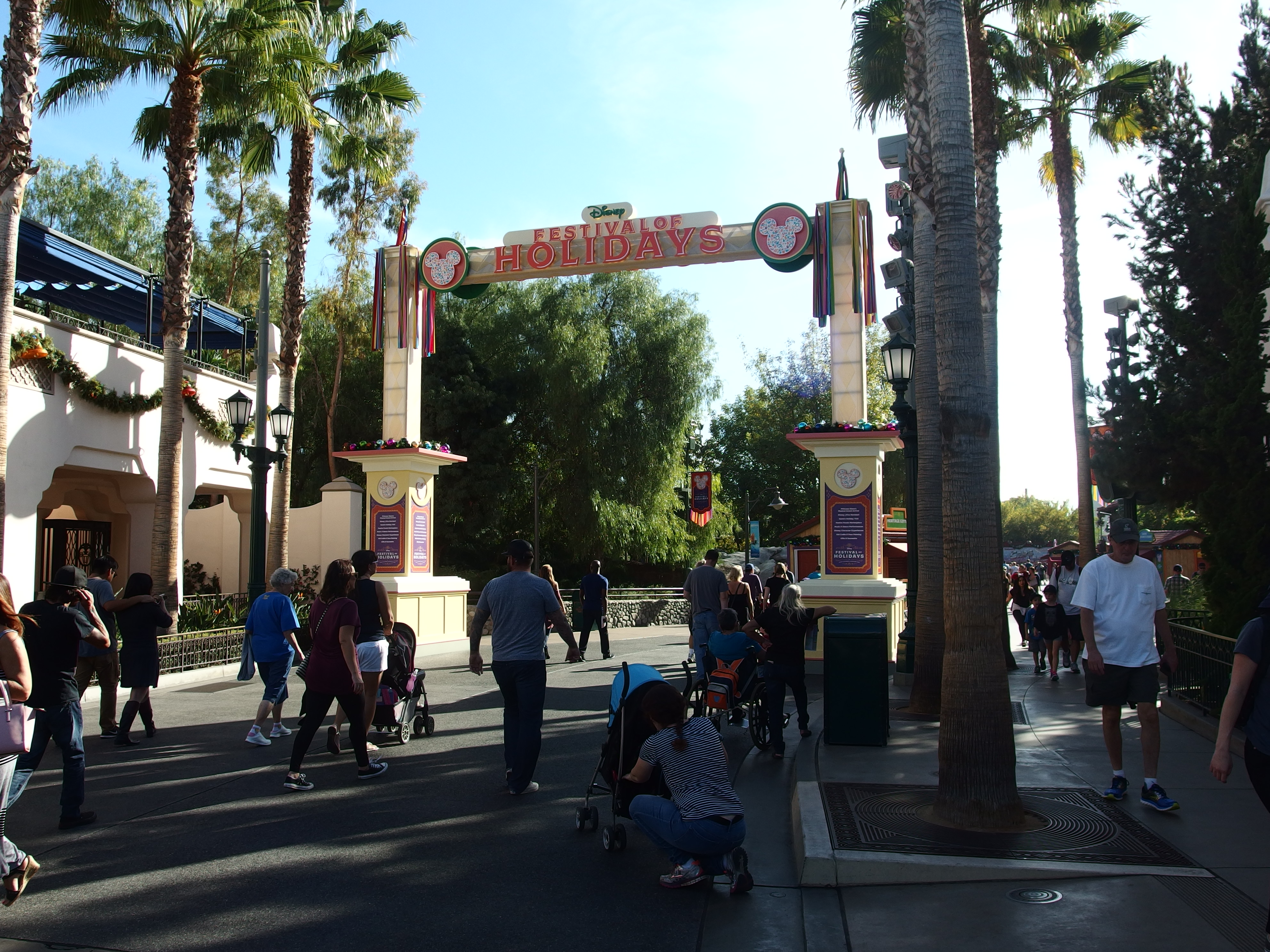 Festival of Holidays arch by day