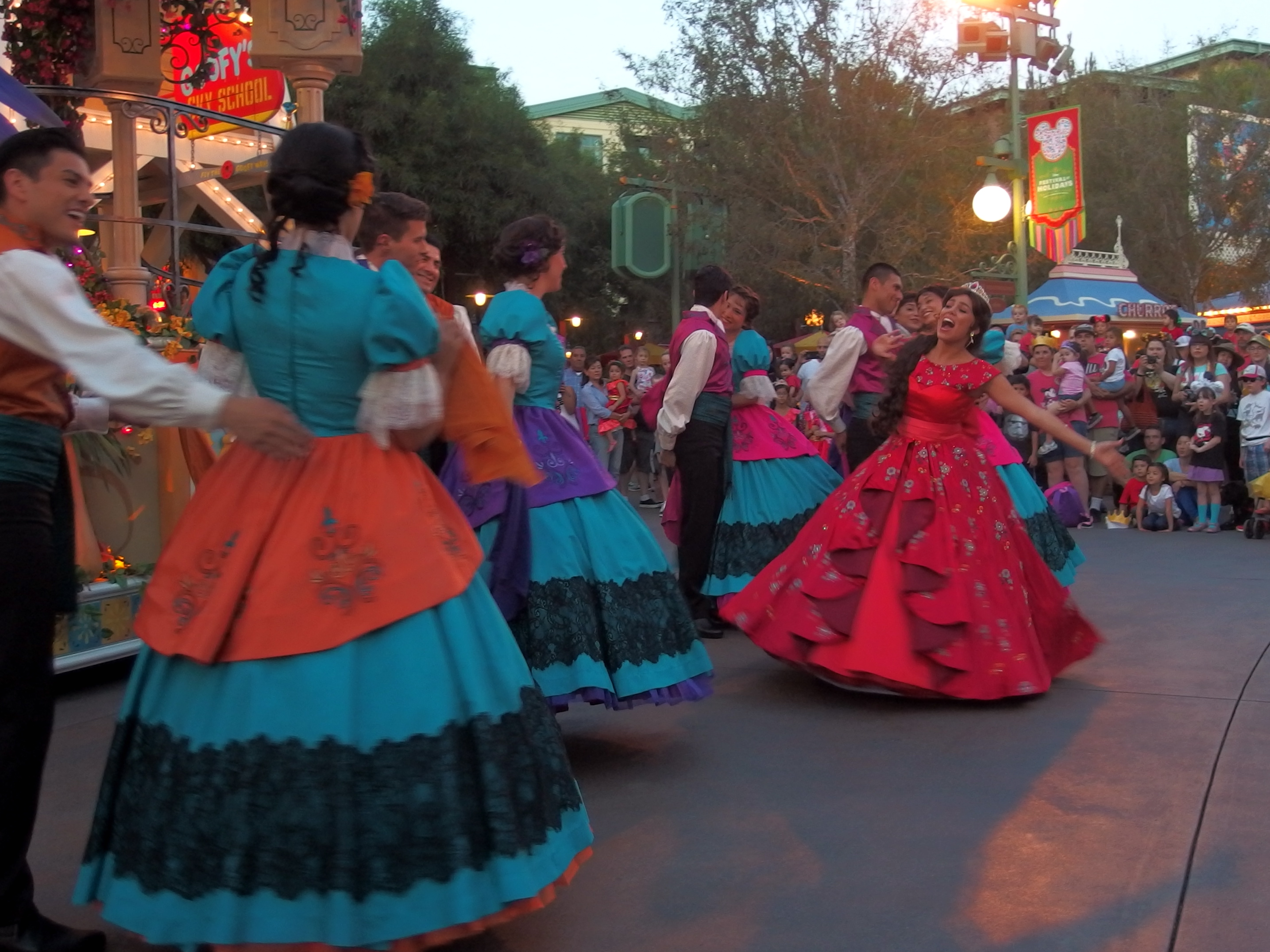 Elena joins in the dance