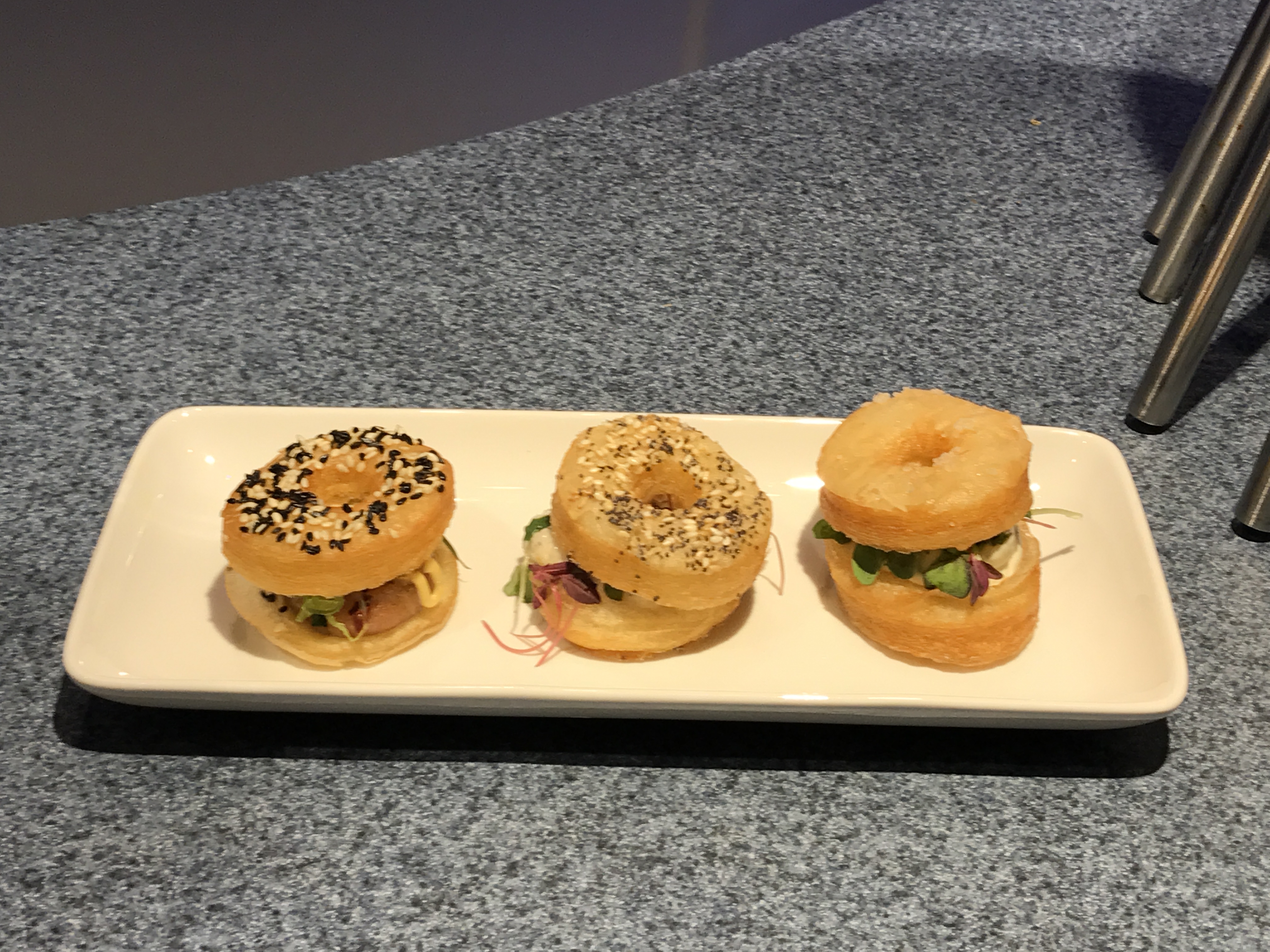 Trio of Savory Croissant Doughnuts