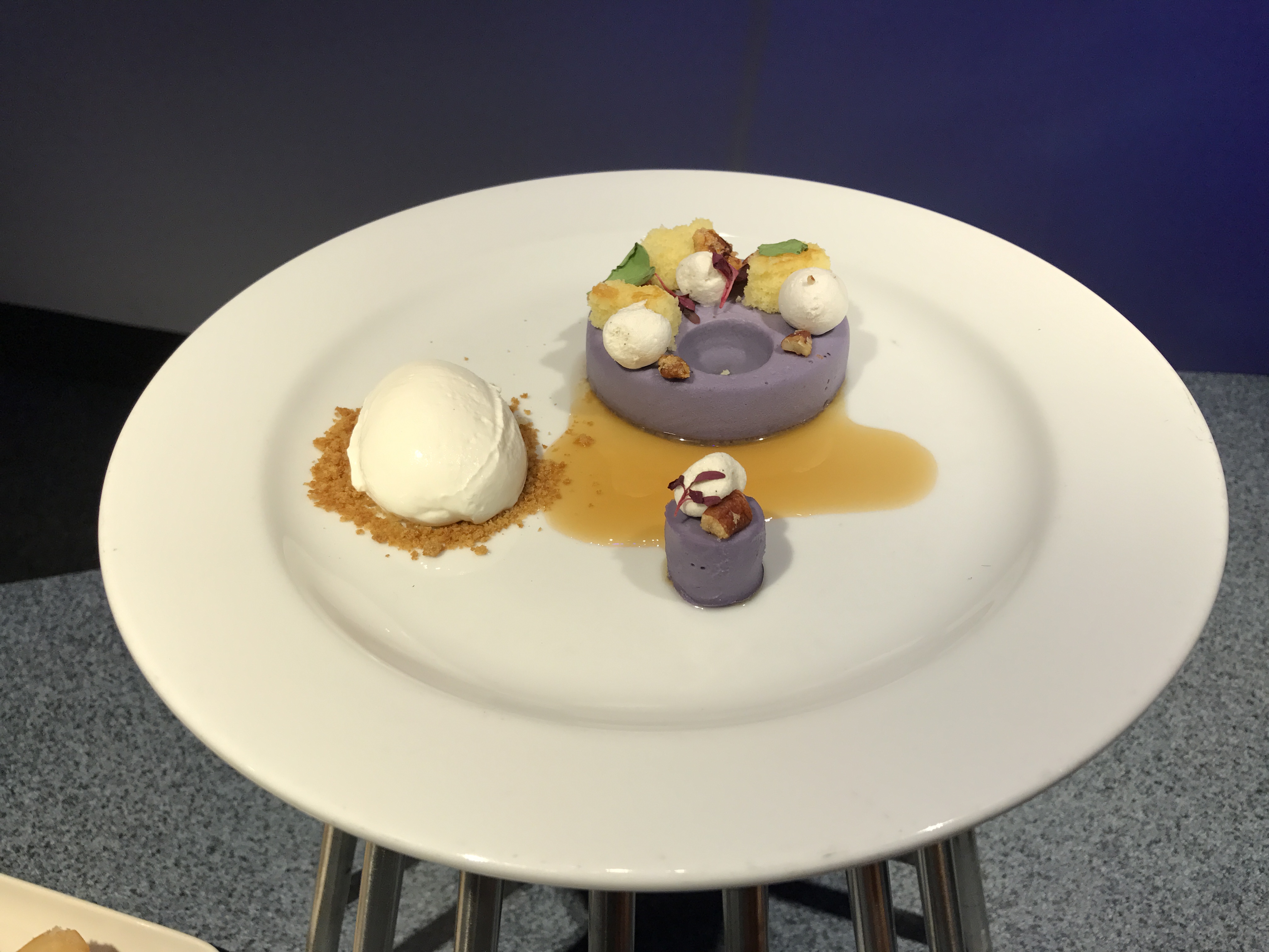 Deconstructed Purple Sweet Potato Pie