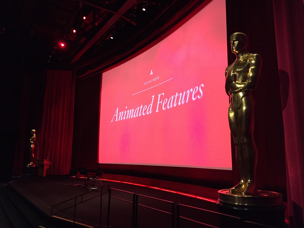 The stage of the Goldwyn Theater