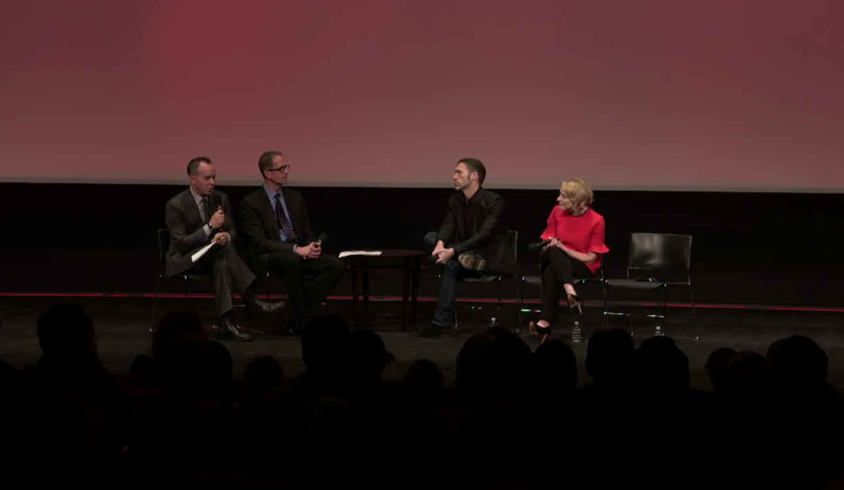 Rivera and Docter talk with Travis Knight and Ariana Sutner of 