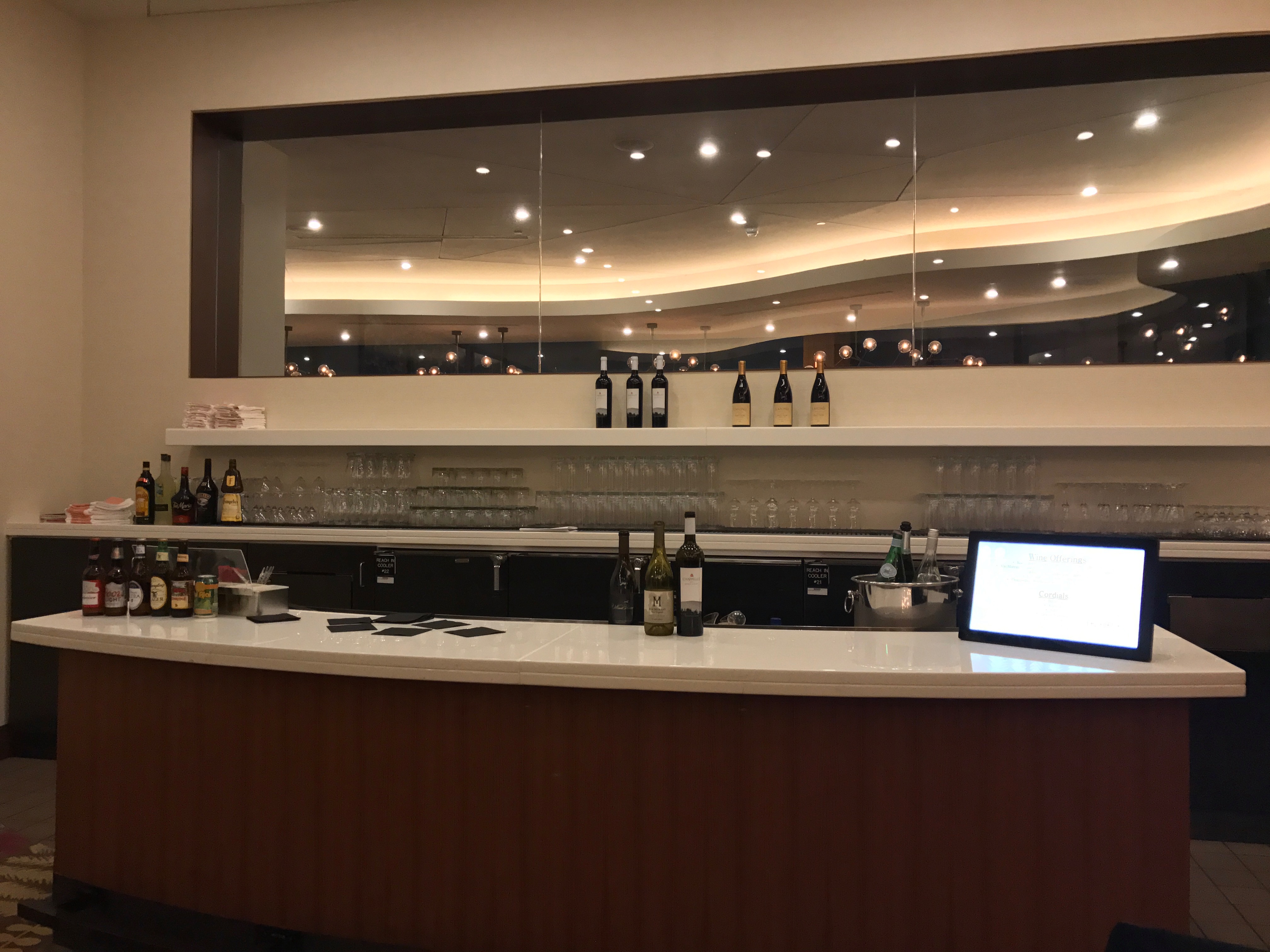 Wine at the bar