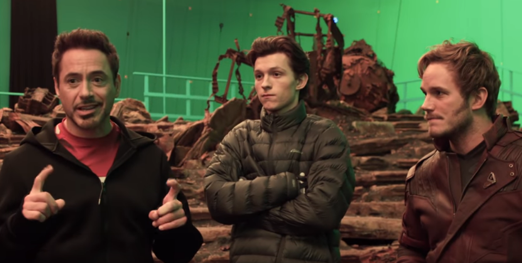 Robert Downey Jr, Tom Holland, Chris Pratt