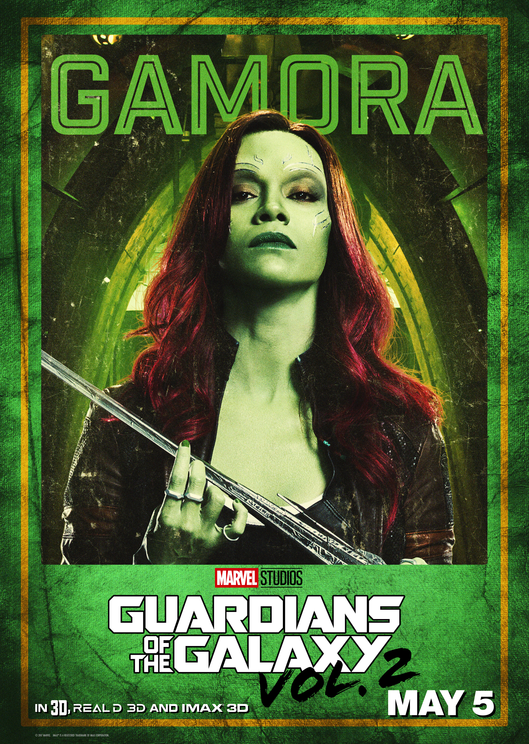 Zoe Saldana as Gamora