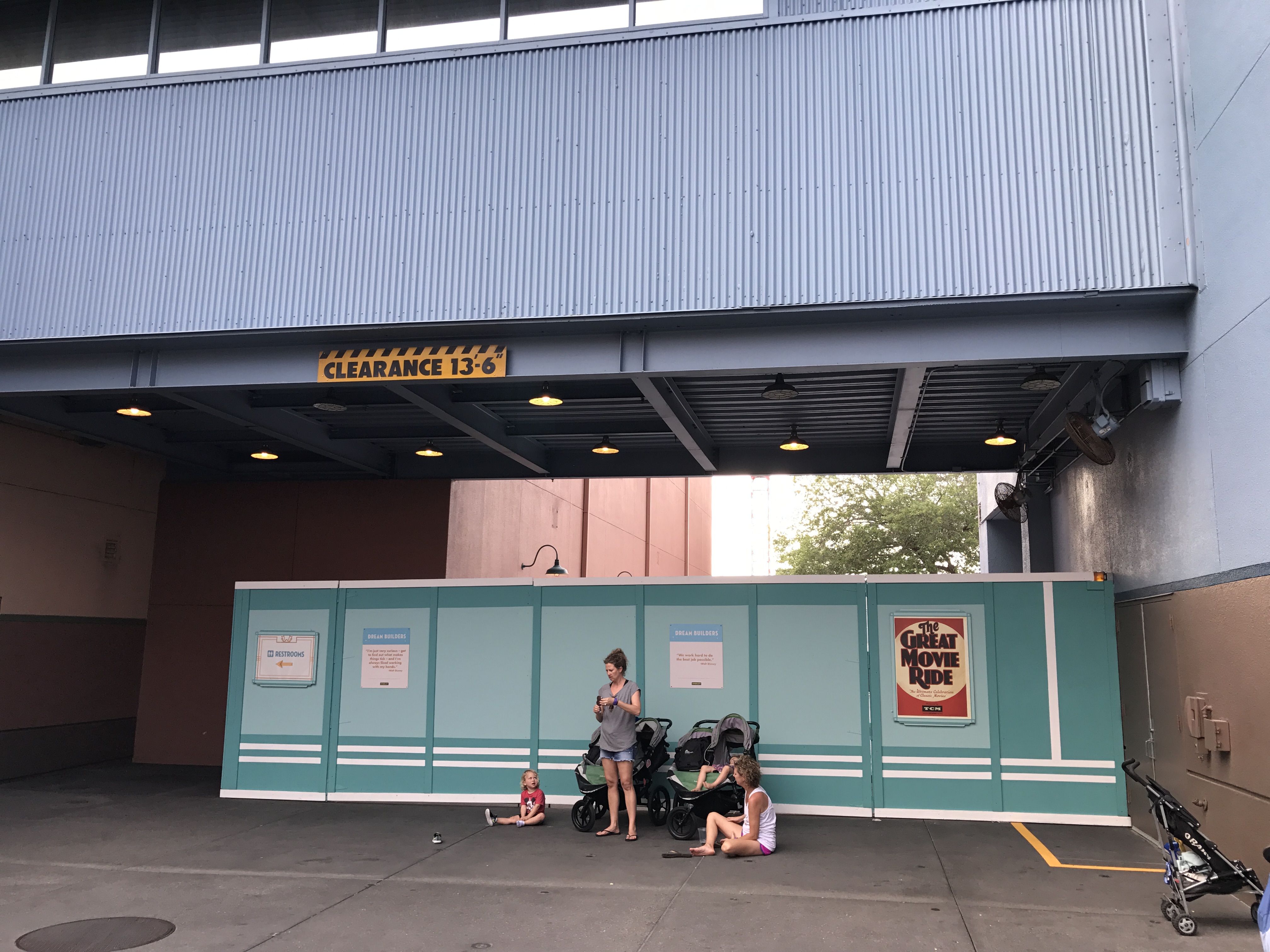 Walkway to Toy Story Land.