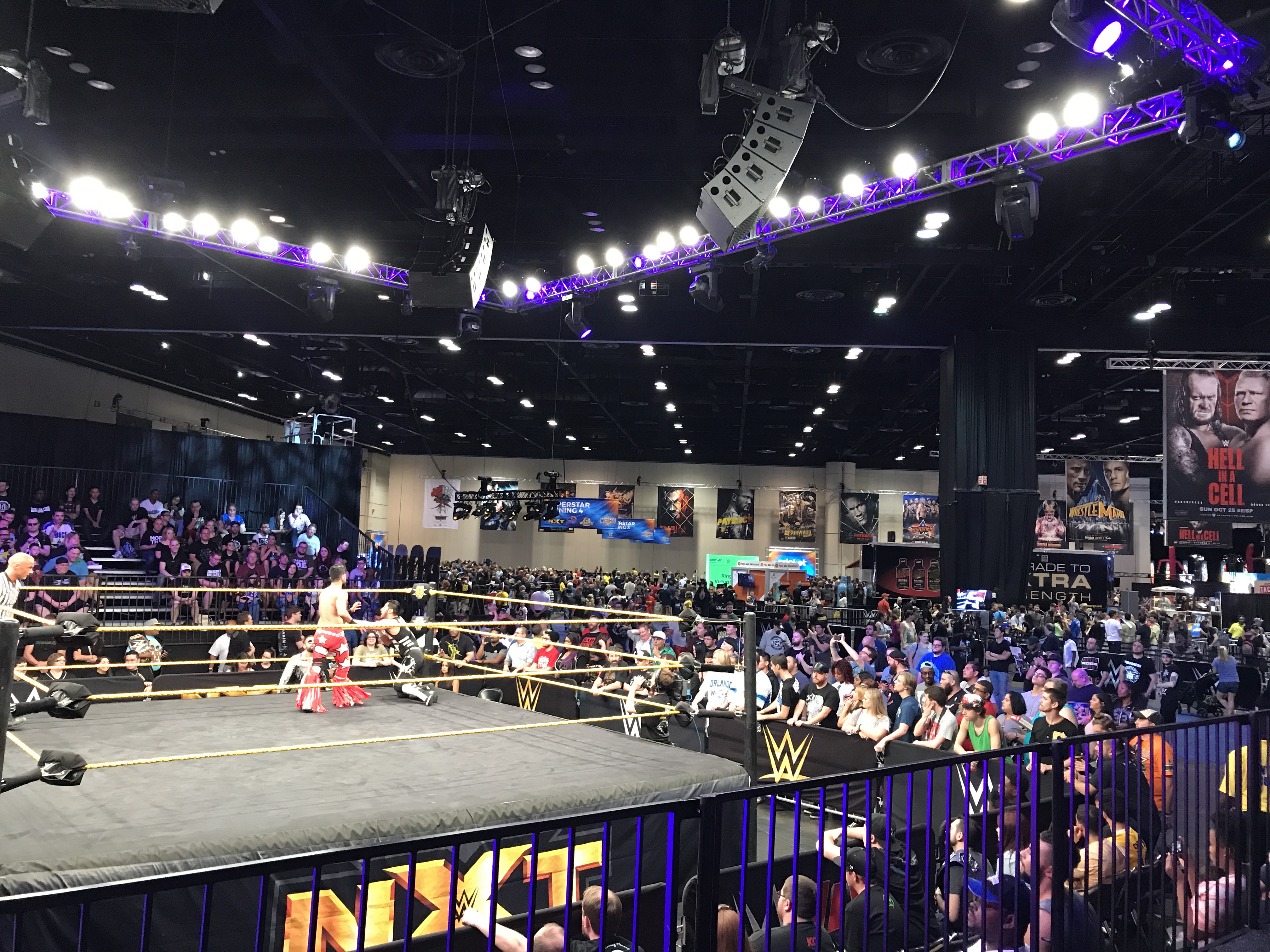 NXT Superstars in action