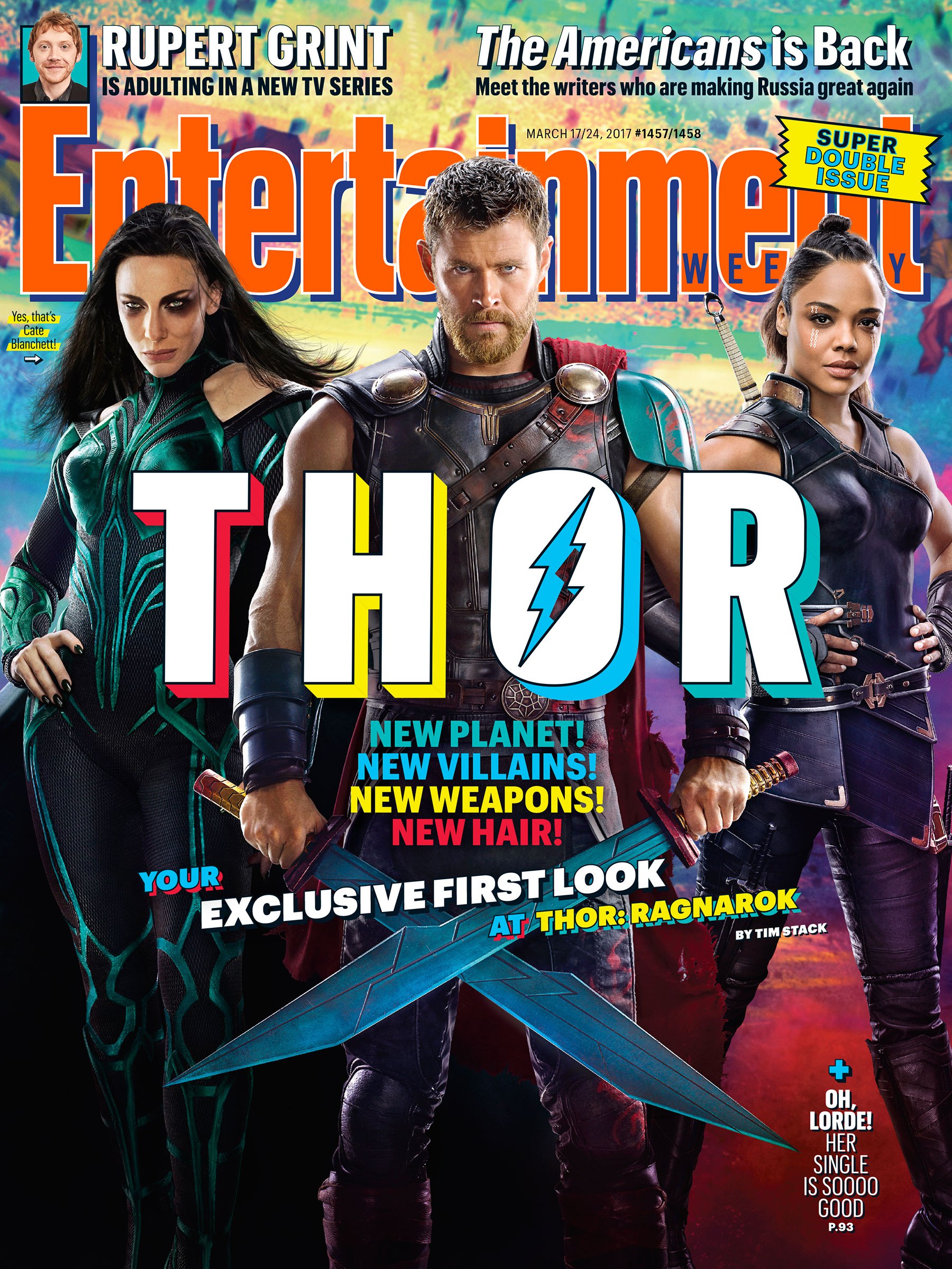 Thor: Ragnarok is this week's EW cover