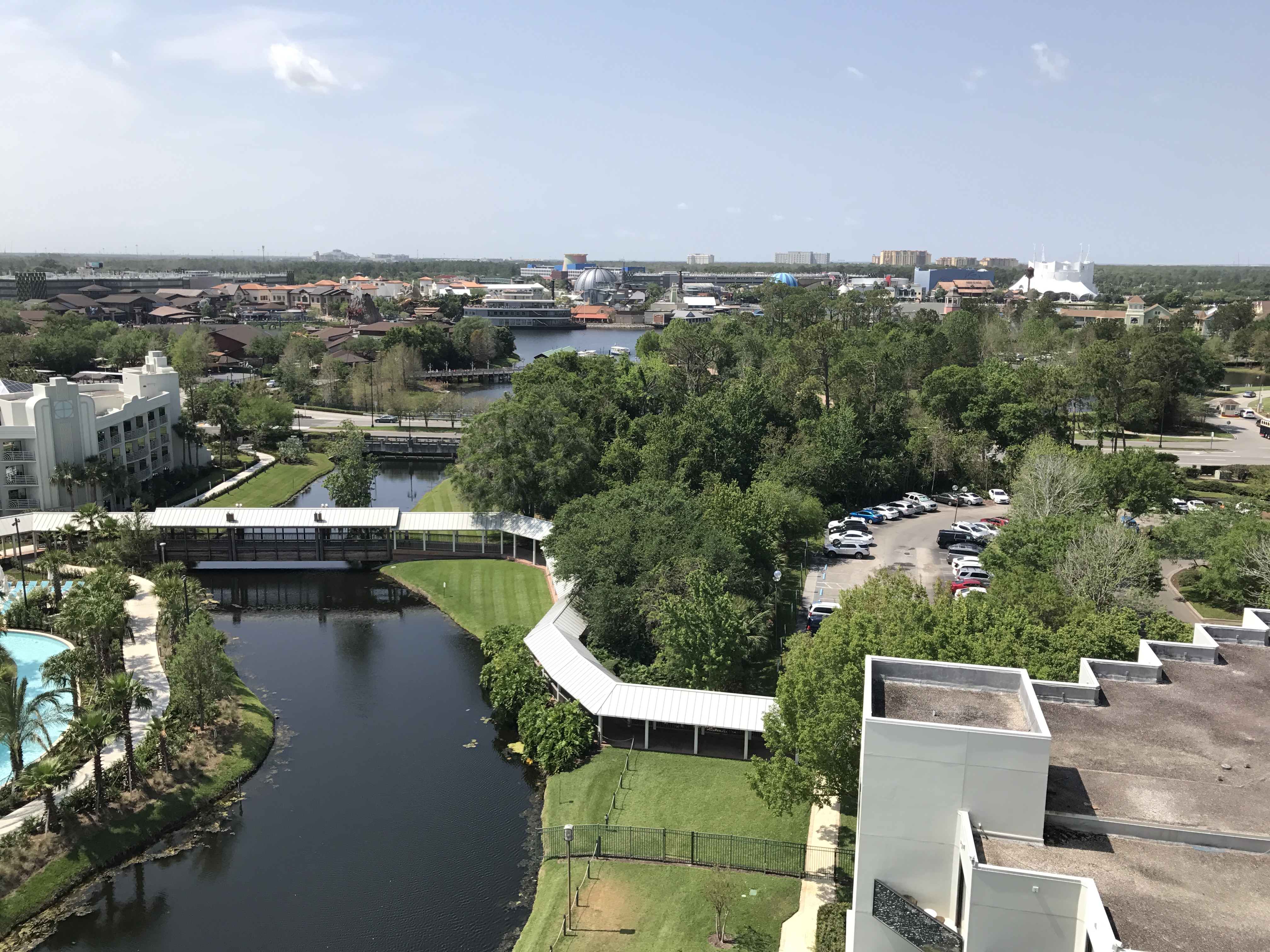 Hilton Orlando Buena Vista Palace Looking Toward Disney Springs and Parks