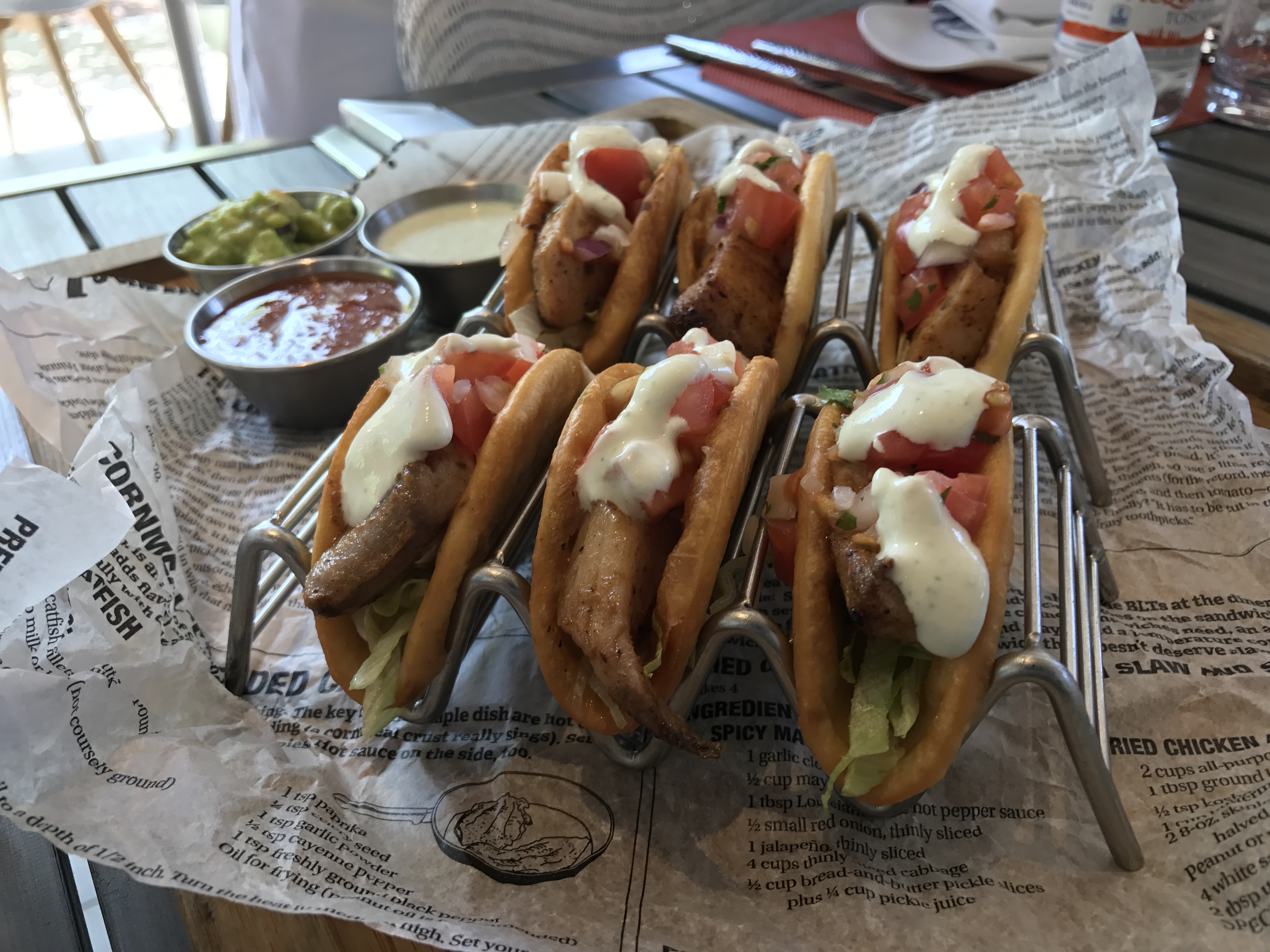 Shades amazing fish tacos