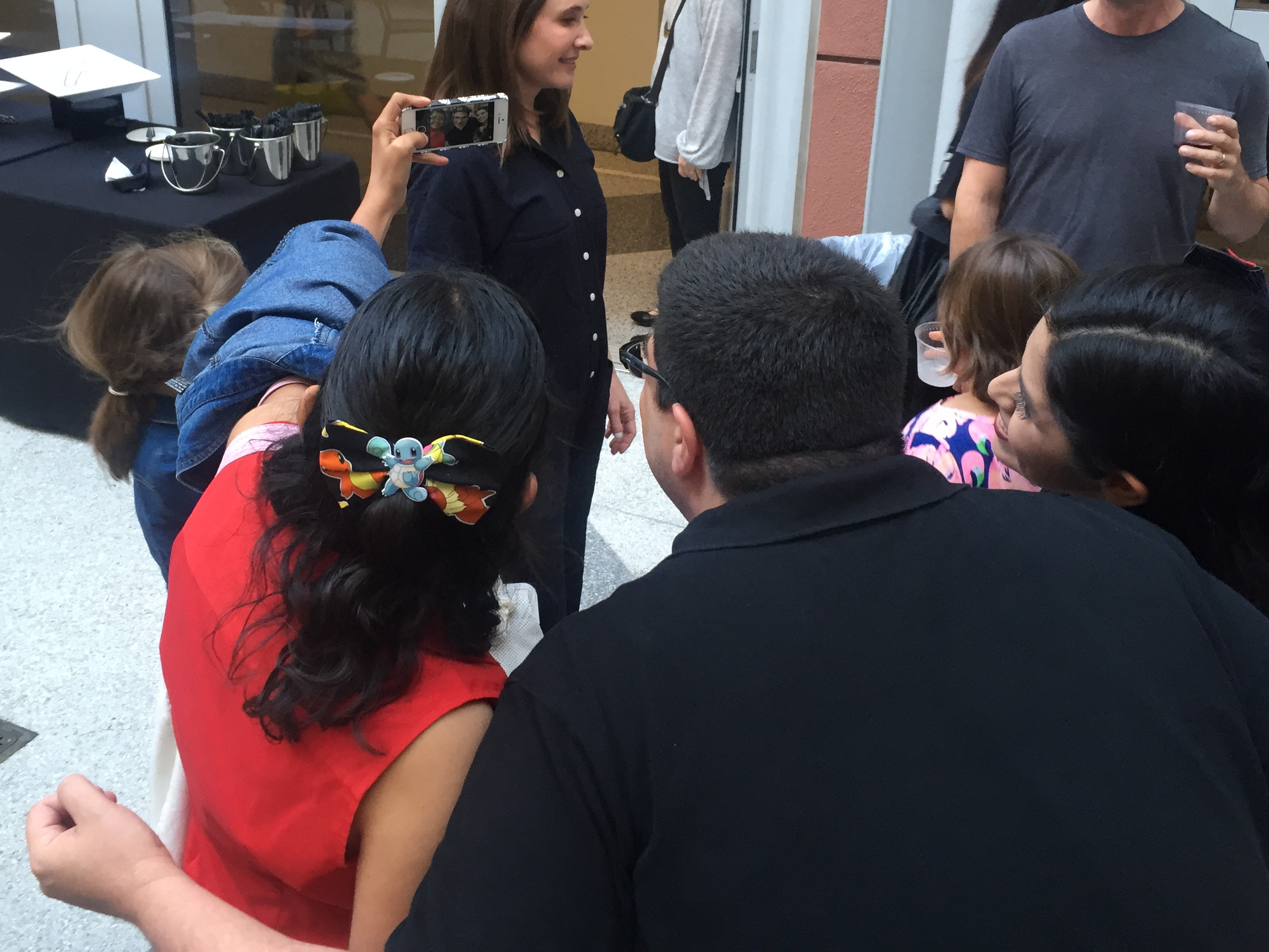 Guests were able to take selfies with the series’ creators