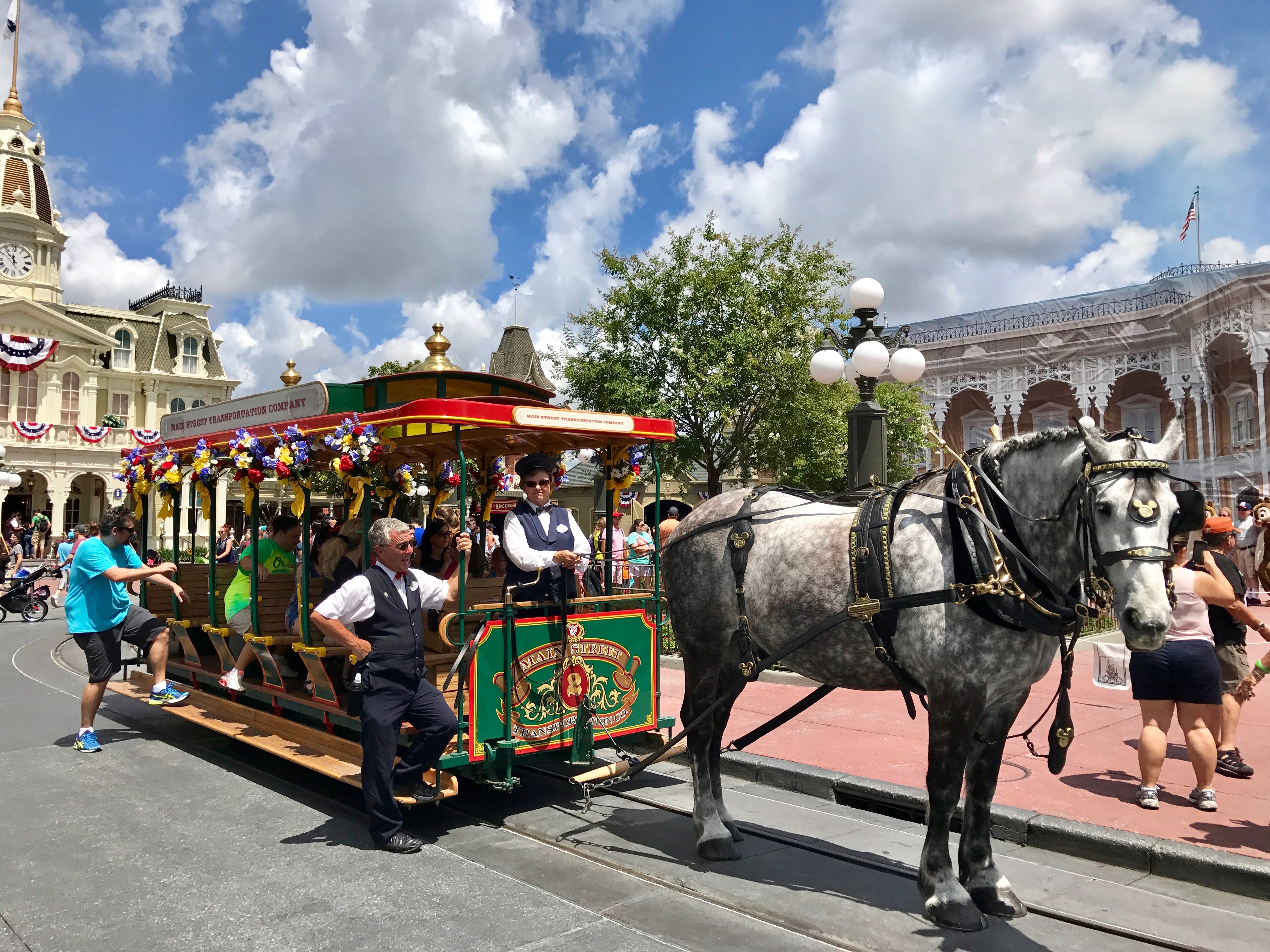 Main Street USA is getting all decked out for the 4th of July.