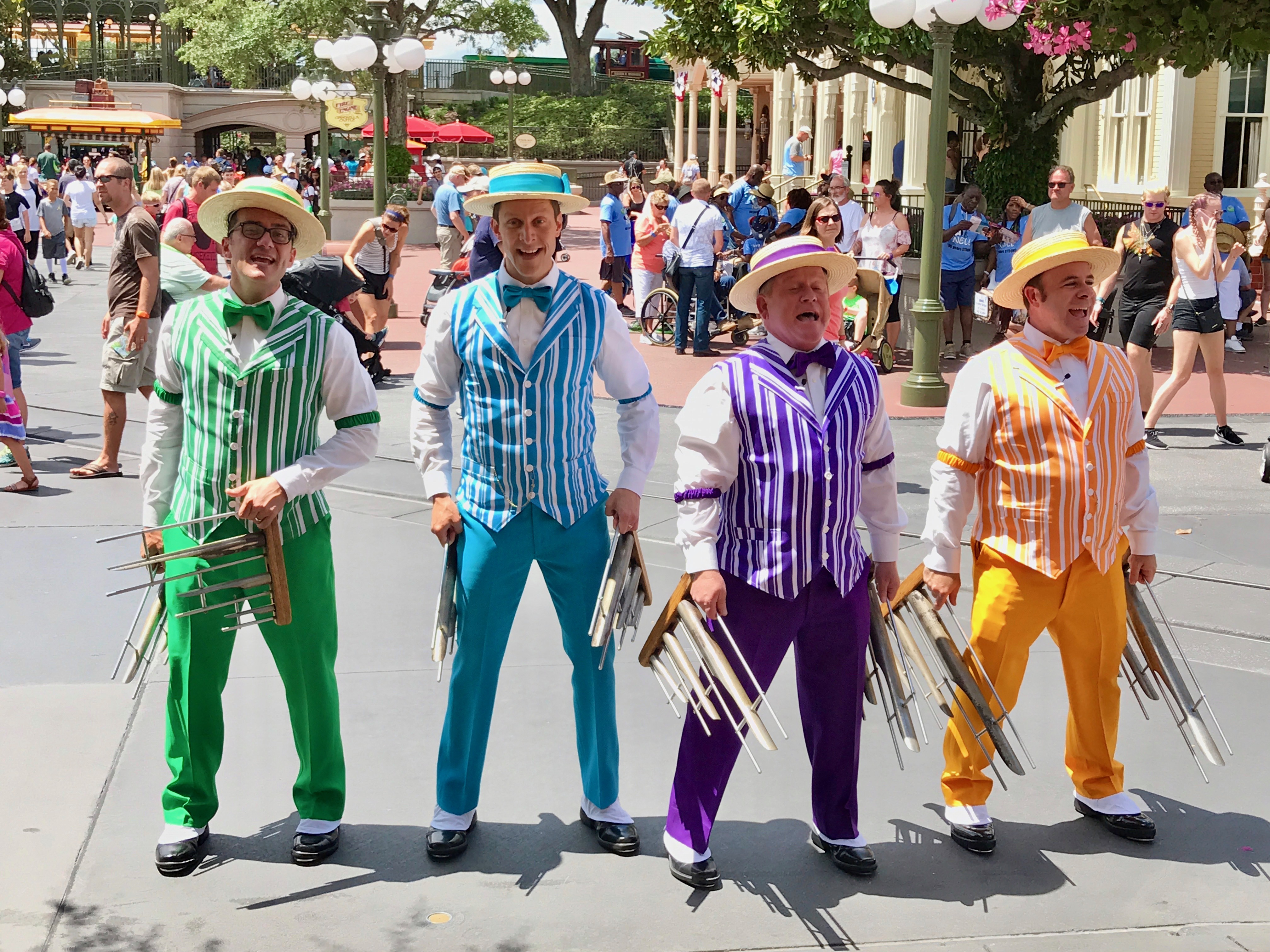 The Dapper Dans always draw a crowd.