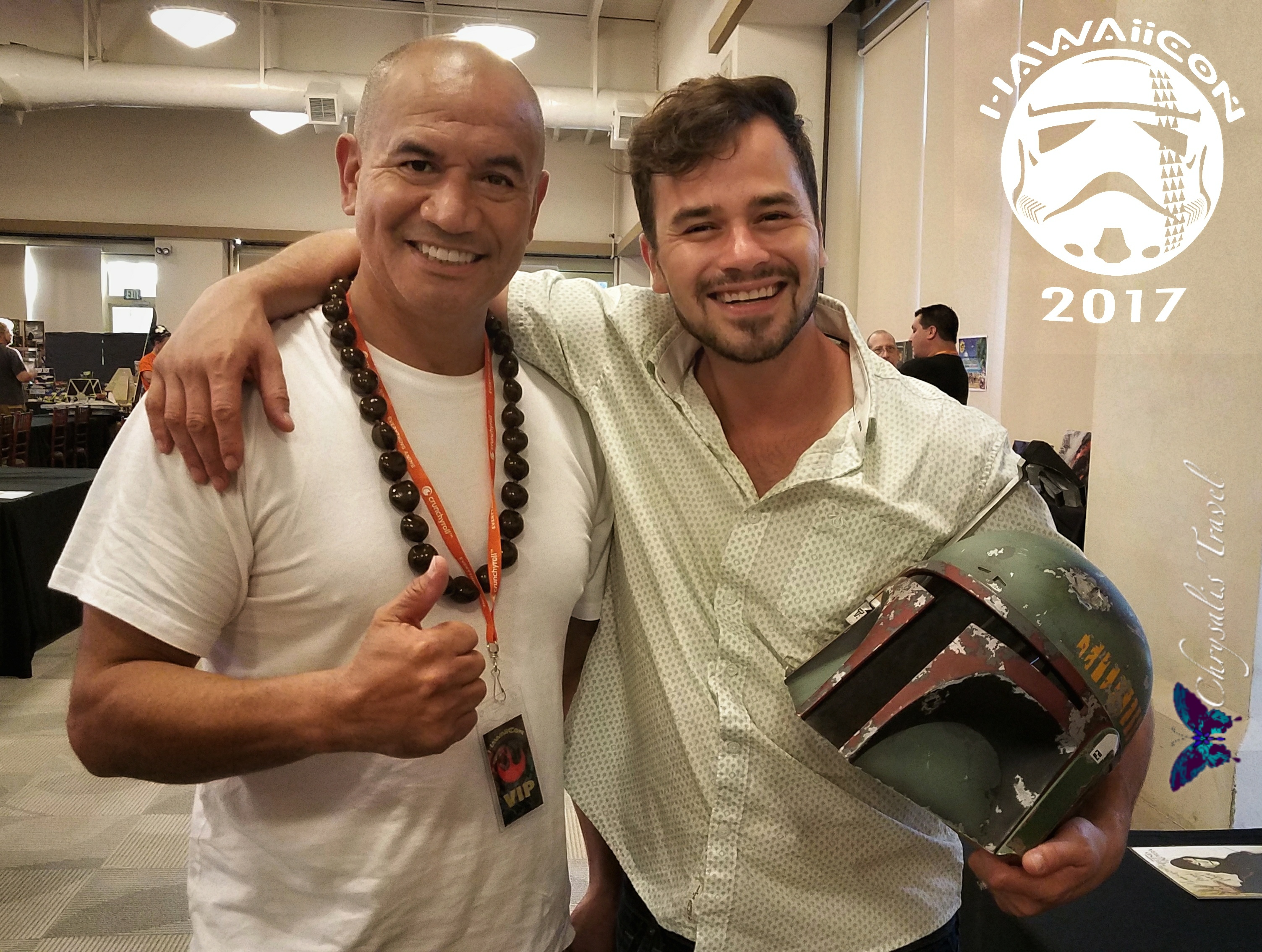 Like father, like son: Temuera Morrison (Jango Fett) and Daniel Logan (Boba Fett)