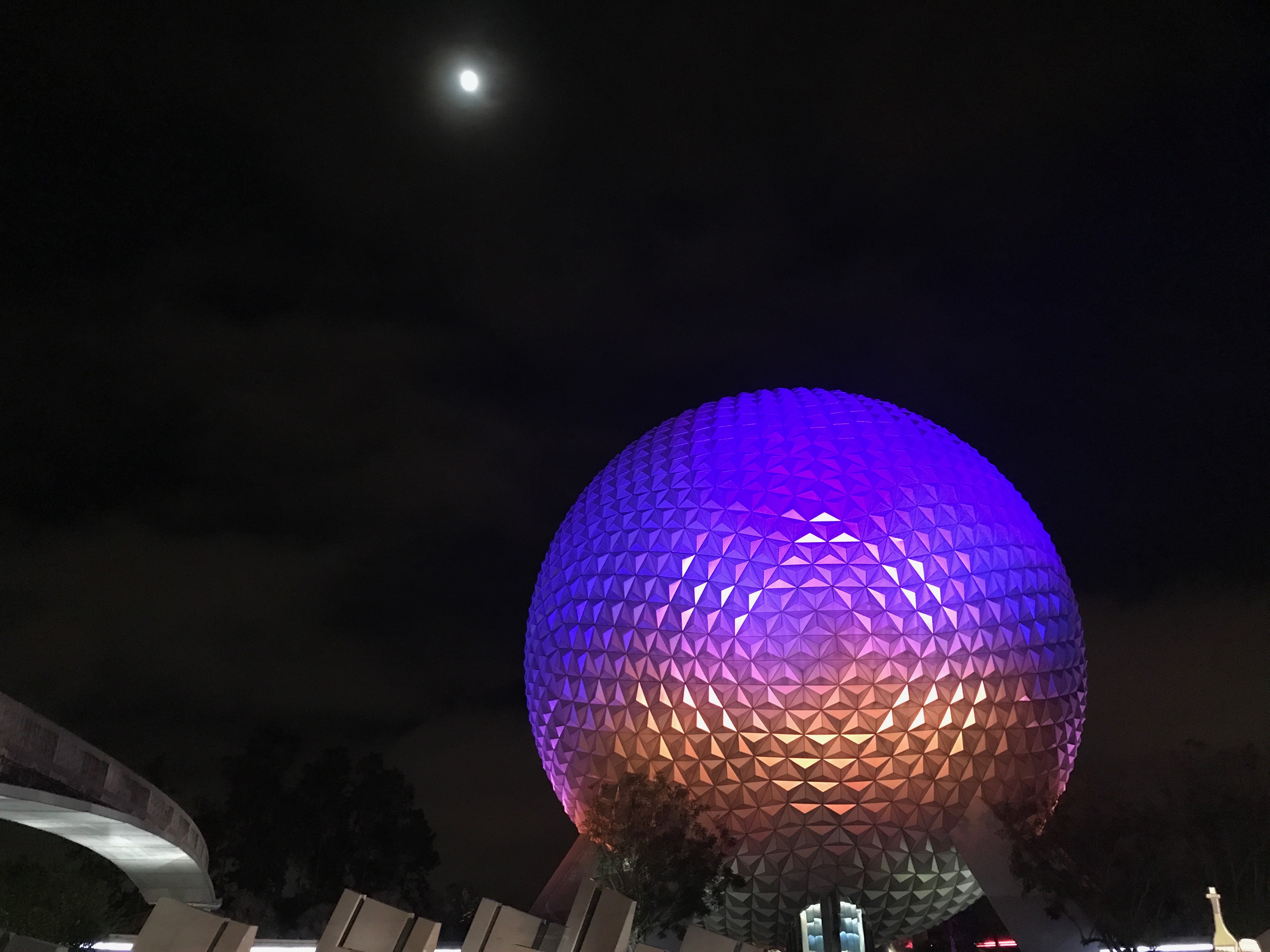 Epcot 35 - Moon Over Spaceship Earth