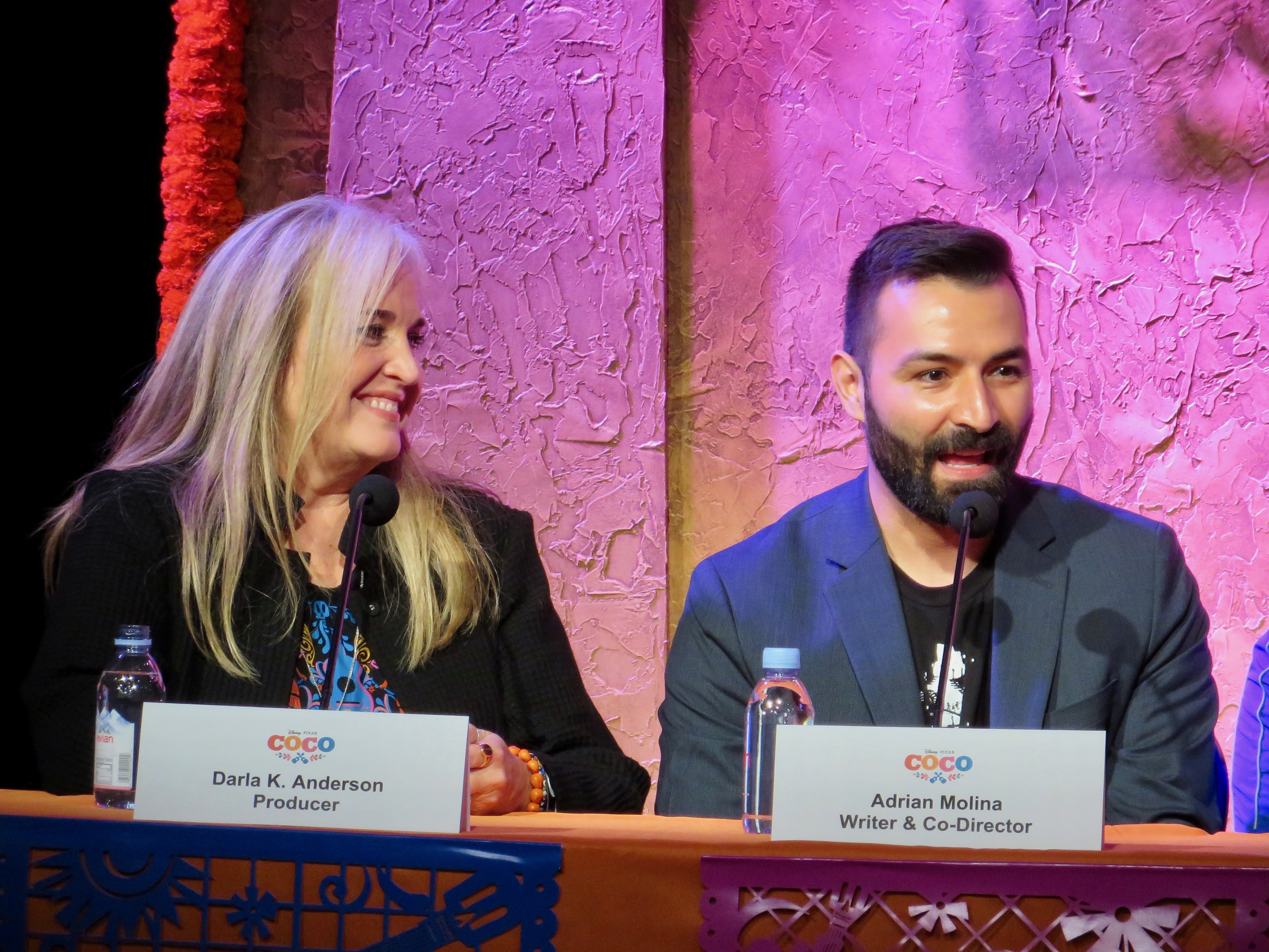 Disney•Pixar’s “Coco” Adrian Molina, writer and co-director. Darla K. Anderson, producer.