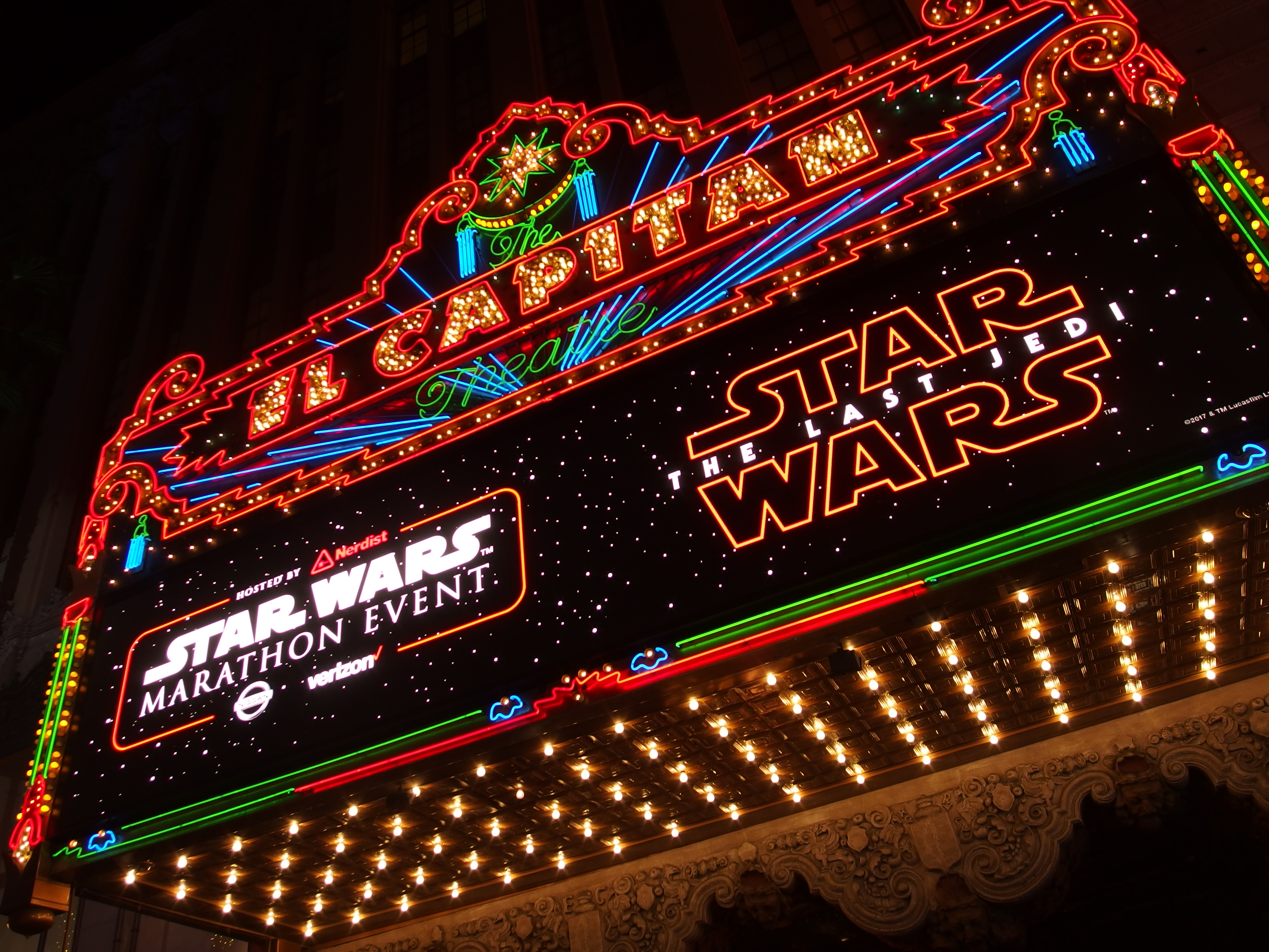 The El Capitan marquee