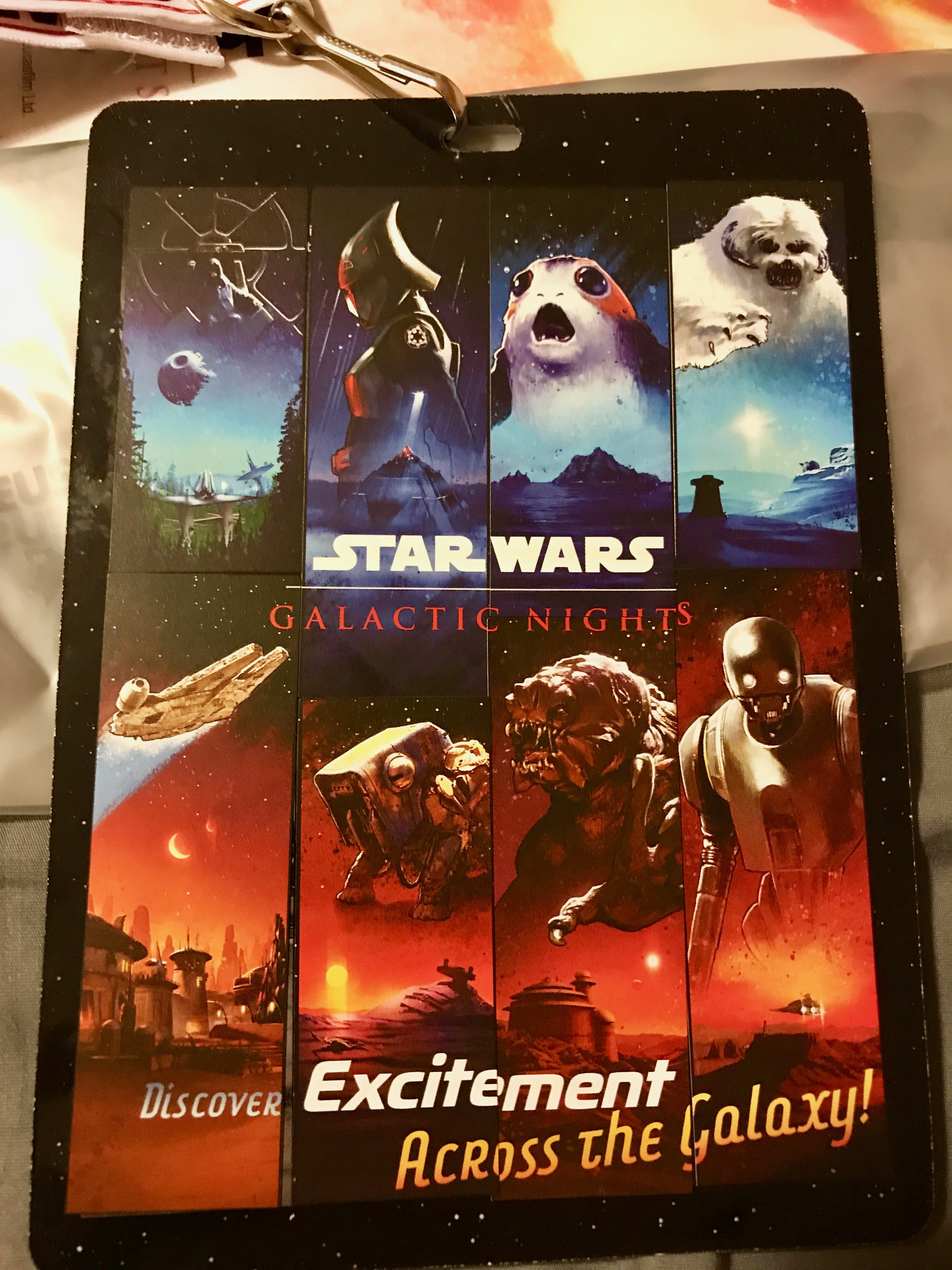 Star Wars: Galactic Nights 2017 Credential Seize the Saga Scavenger Hunt Complete