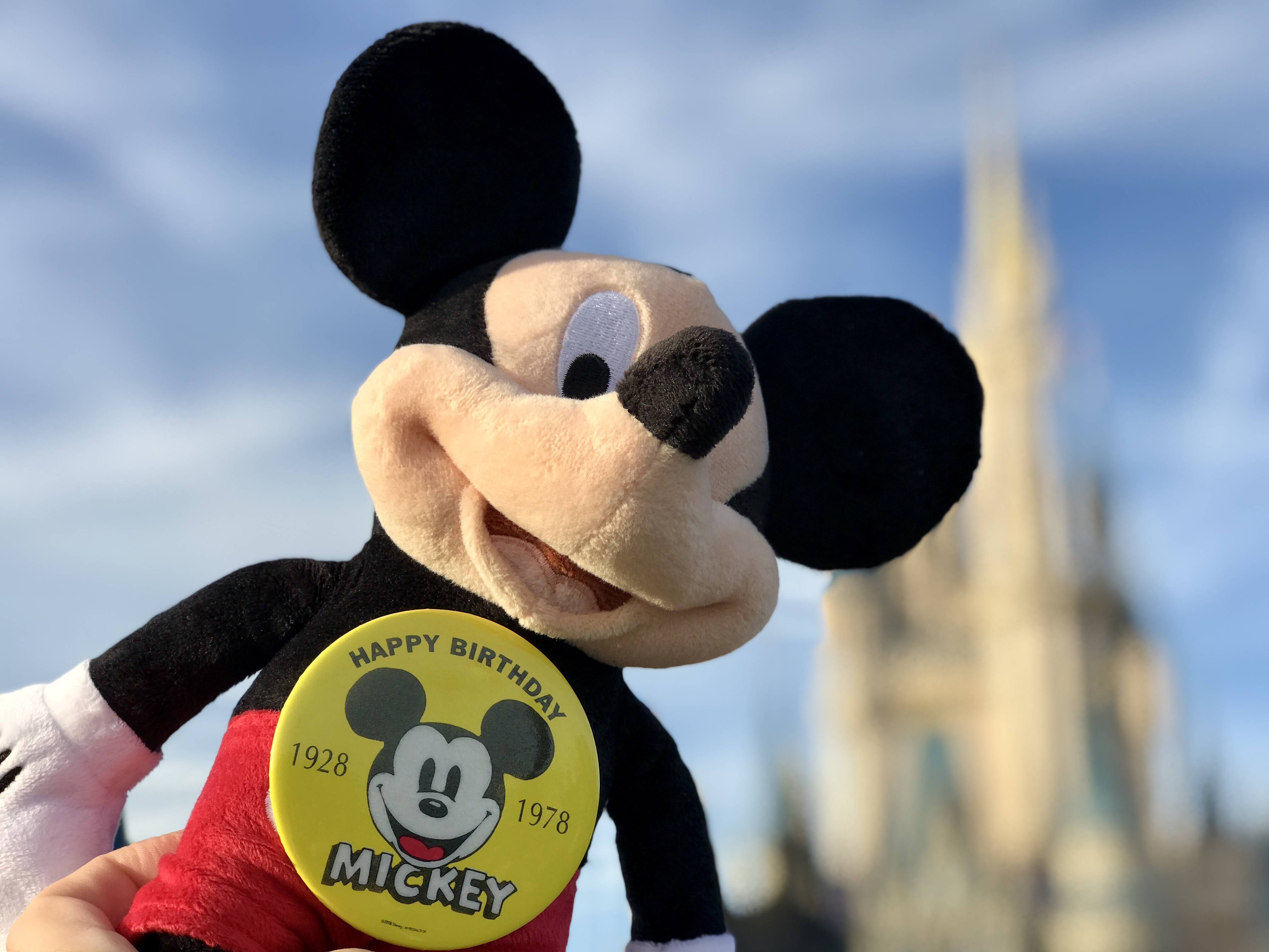 “Happy Birthday, Mickey” Button (1978)