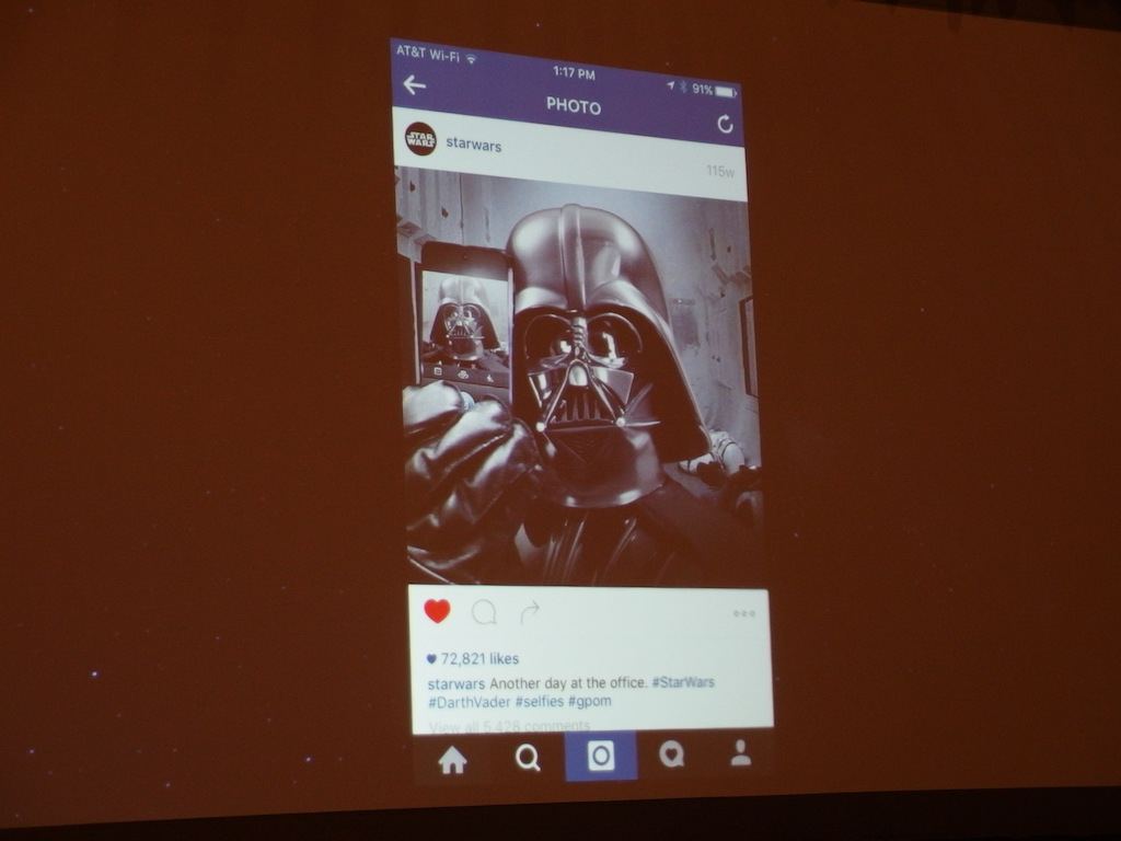 The first official Star Wars Instagram image