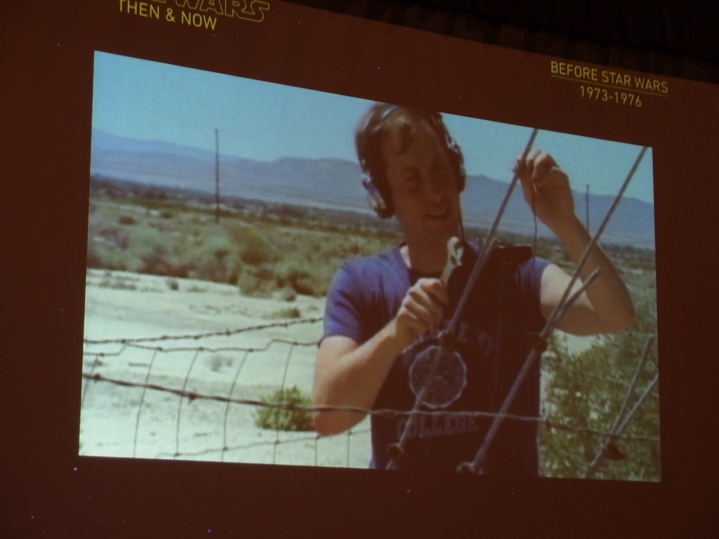 Ben Burtt creates the sound of blaster bolts by striking power cables with wrenches