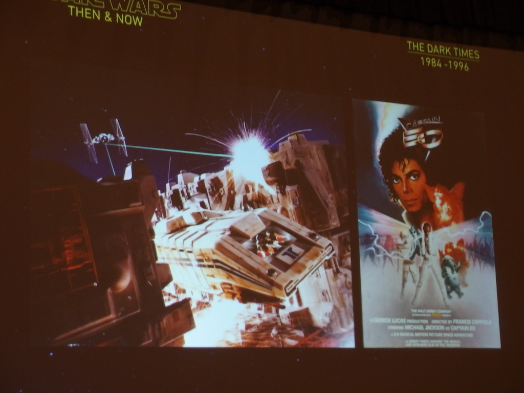 These images promoted Star Tours and Captain EO