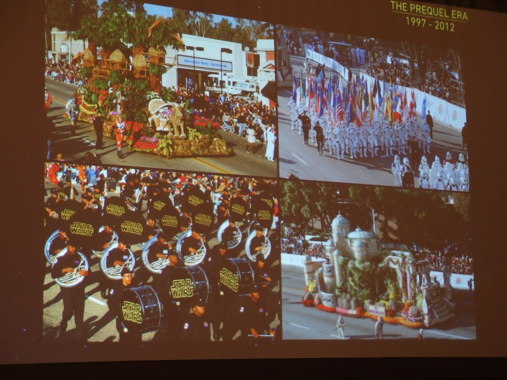 The Star Wars 30th anniversary appearance in the Rose Parade