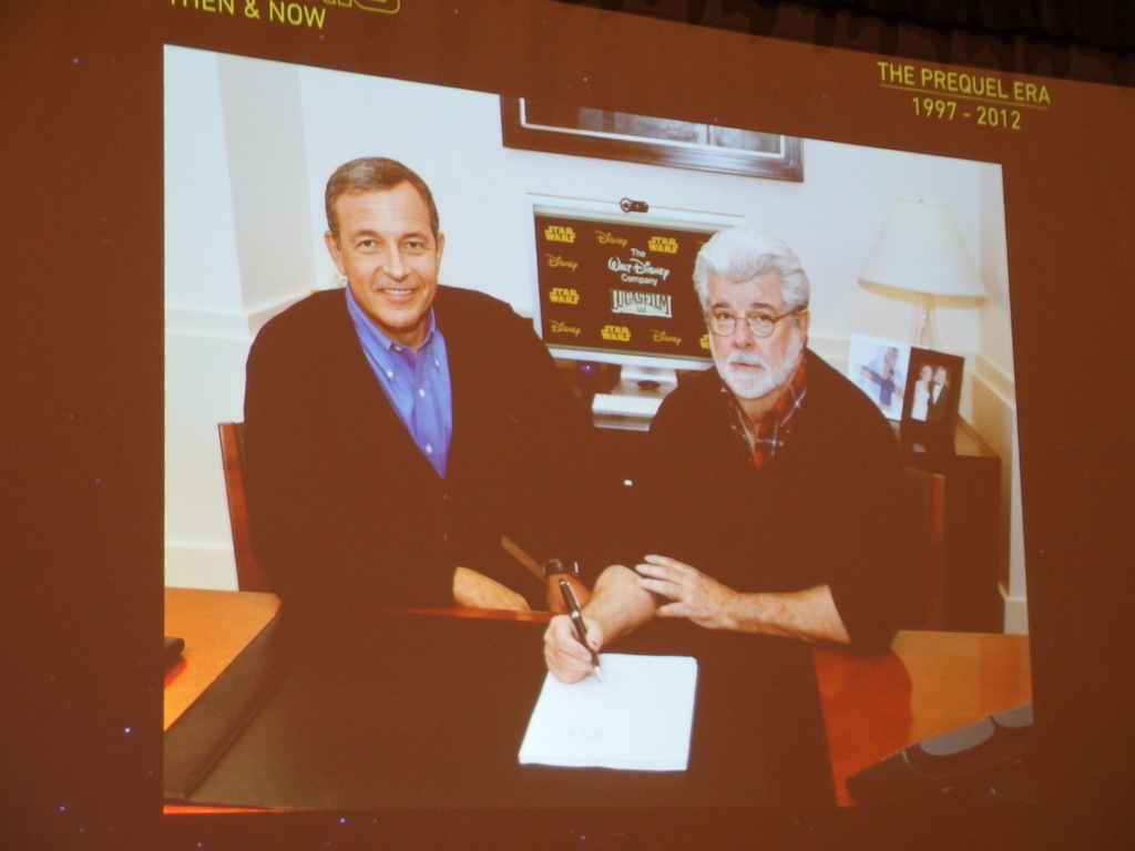 Disney CEO Bob Iger and George Lucas