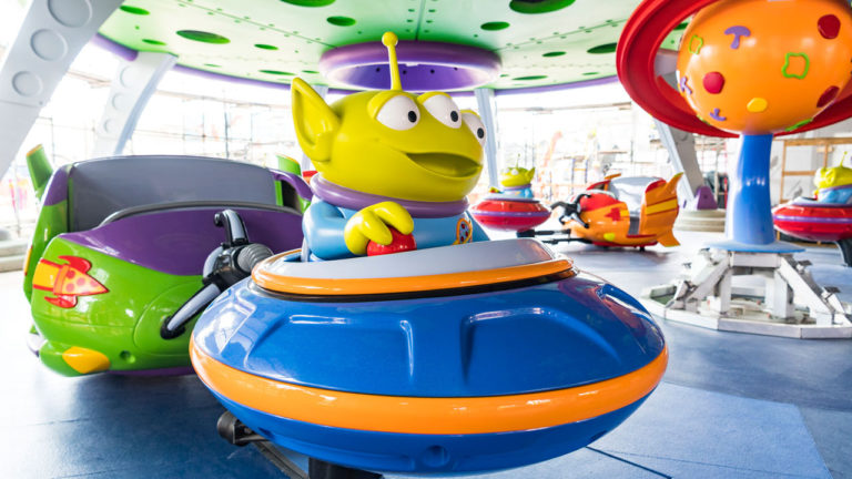 Alien Swirling Saucers in Toy Story Land