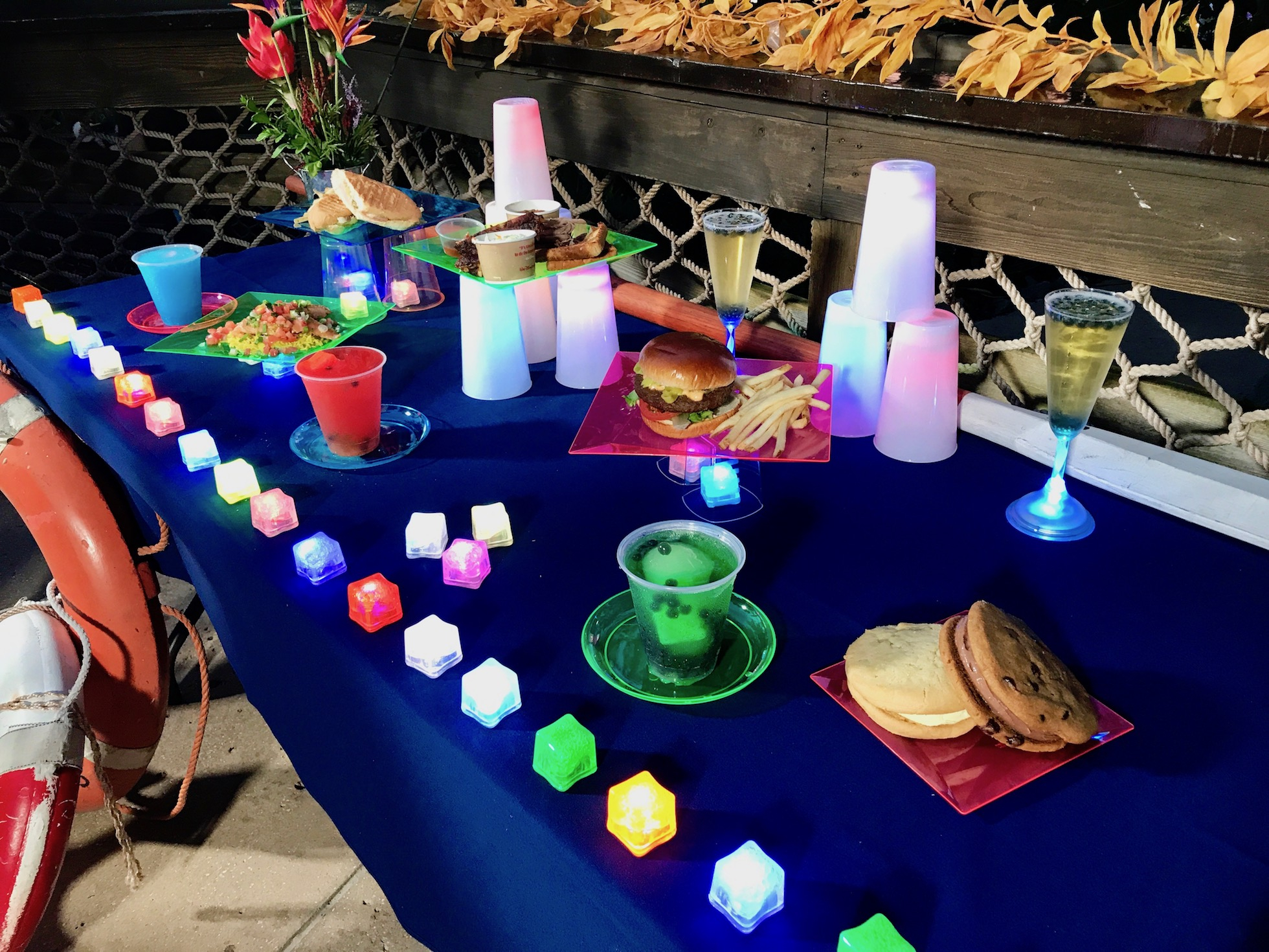 Disney H2O Glow Nights - food offerings