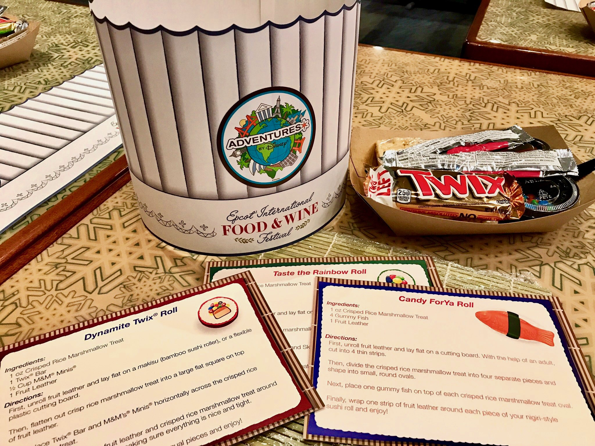 Epcot - 2018 International Food & Wine Festival Candy Sushi Culinary Workshop