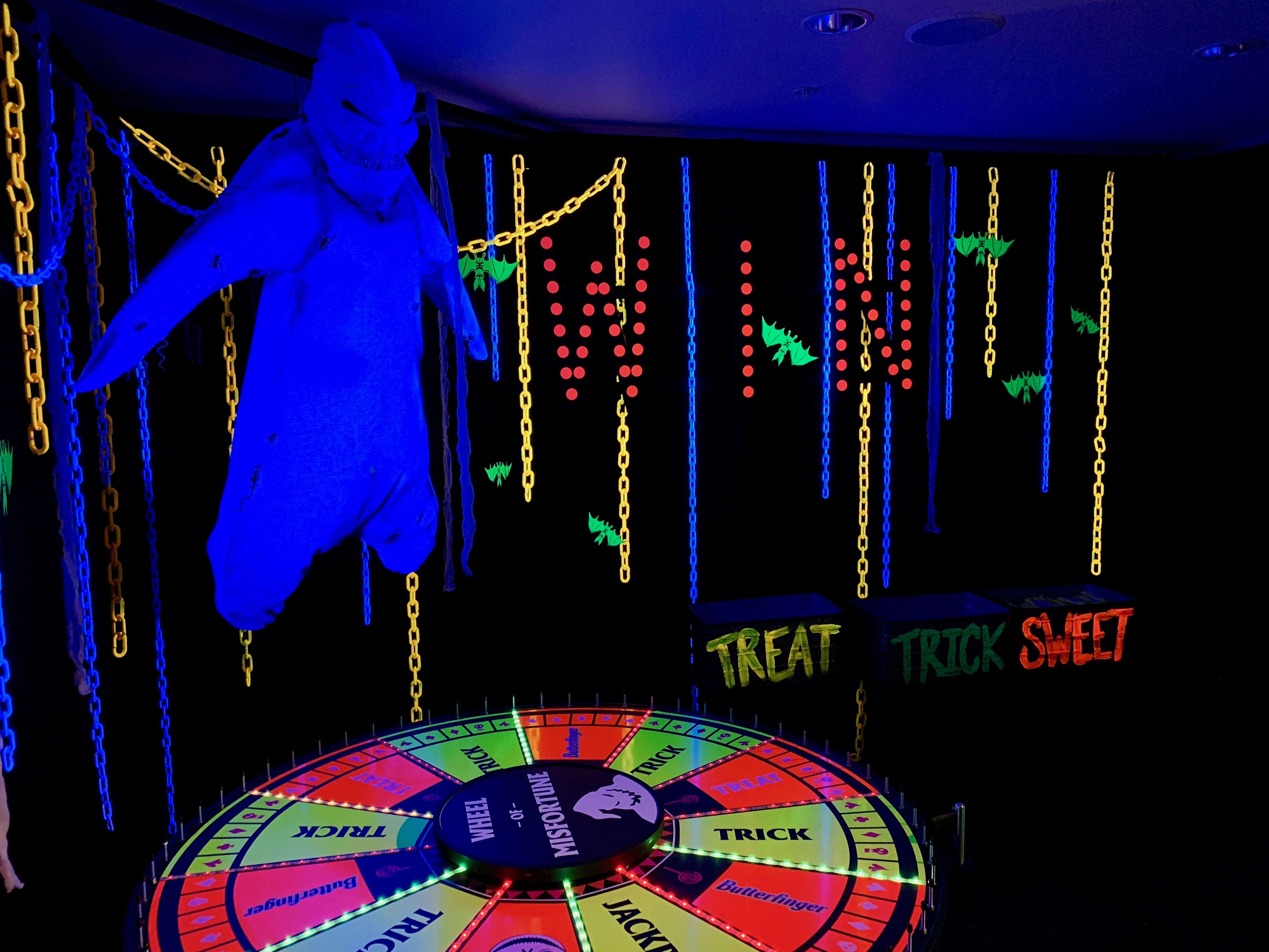 Freeform Halloween House - Oogie Boogie's Lair Wheel of Misfortune