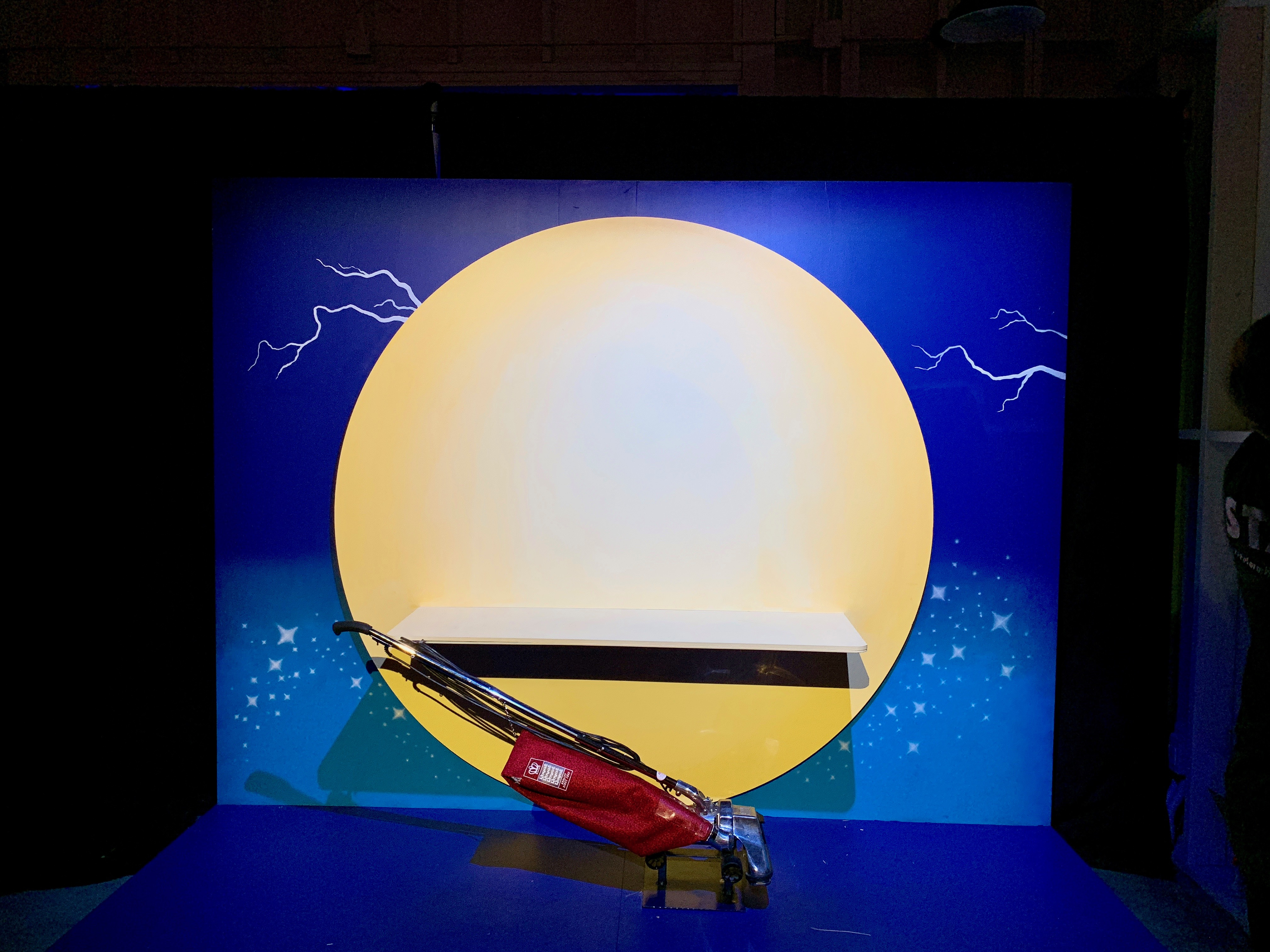 Freeform Halloween House - Sanderson Cottage Vacuum Photo Op