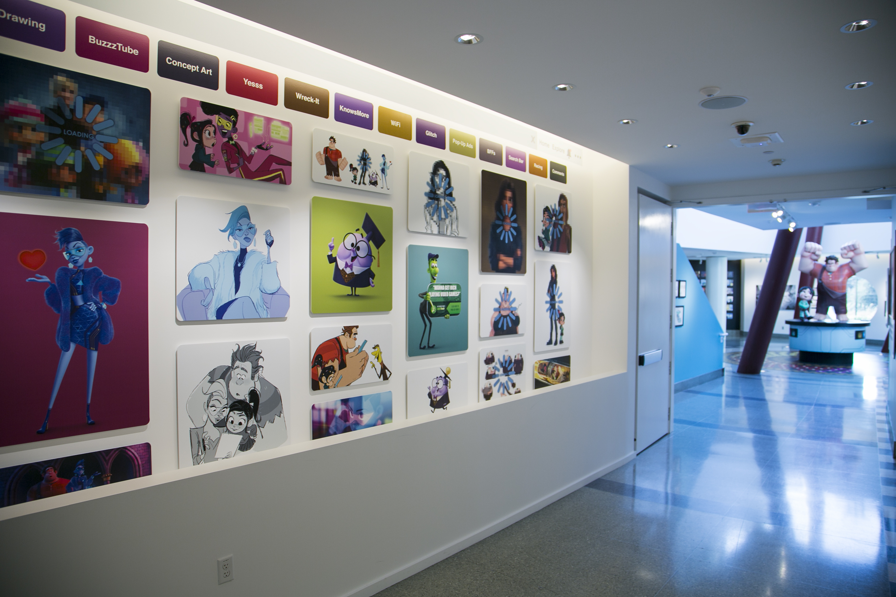 Environment as seen at the Long Lead Press Day for RALPH BREAKS THE INTERNET at Walt Disney Animation Studios on July 31 and August 1, 2018. Photo by Alex Kang/Disney. ©2018 Disney. All Rights Reserved.