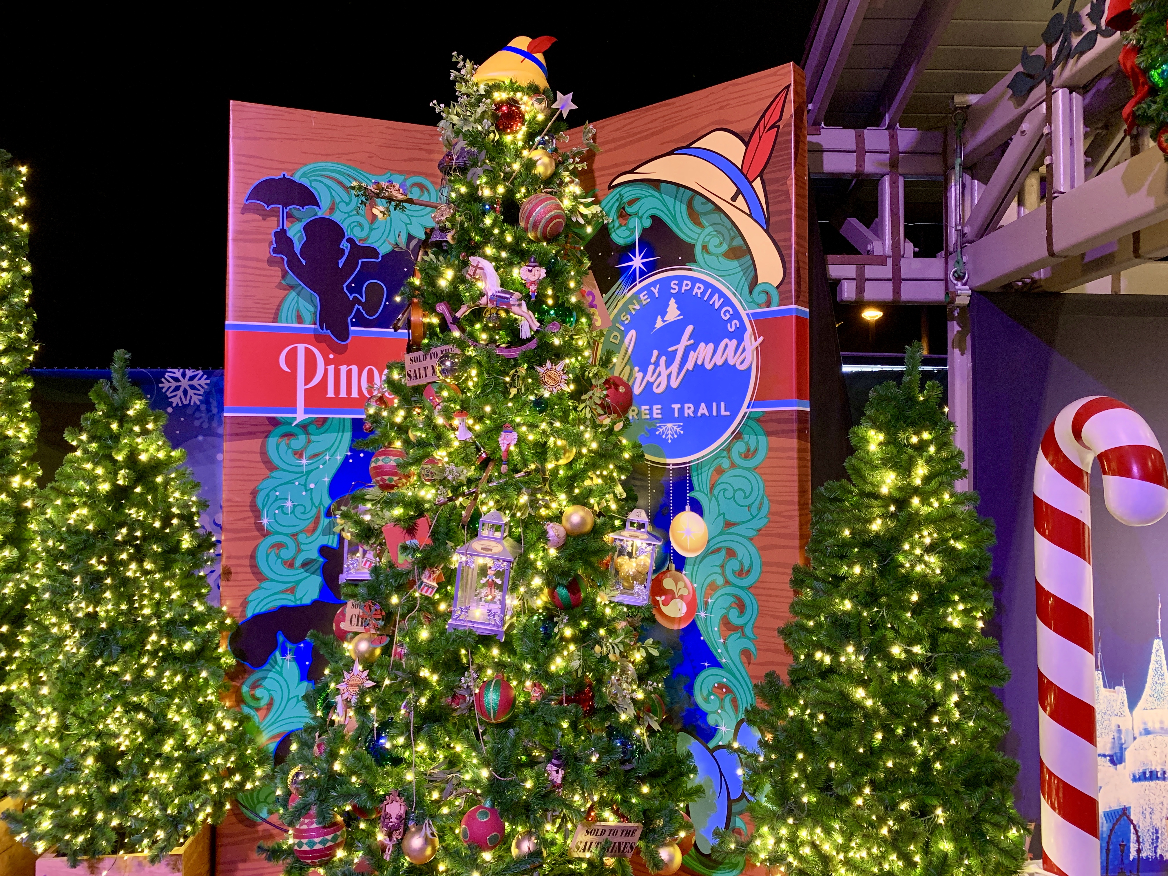 Disney Springs - Christmas Tree Trail Pinocchio Tree