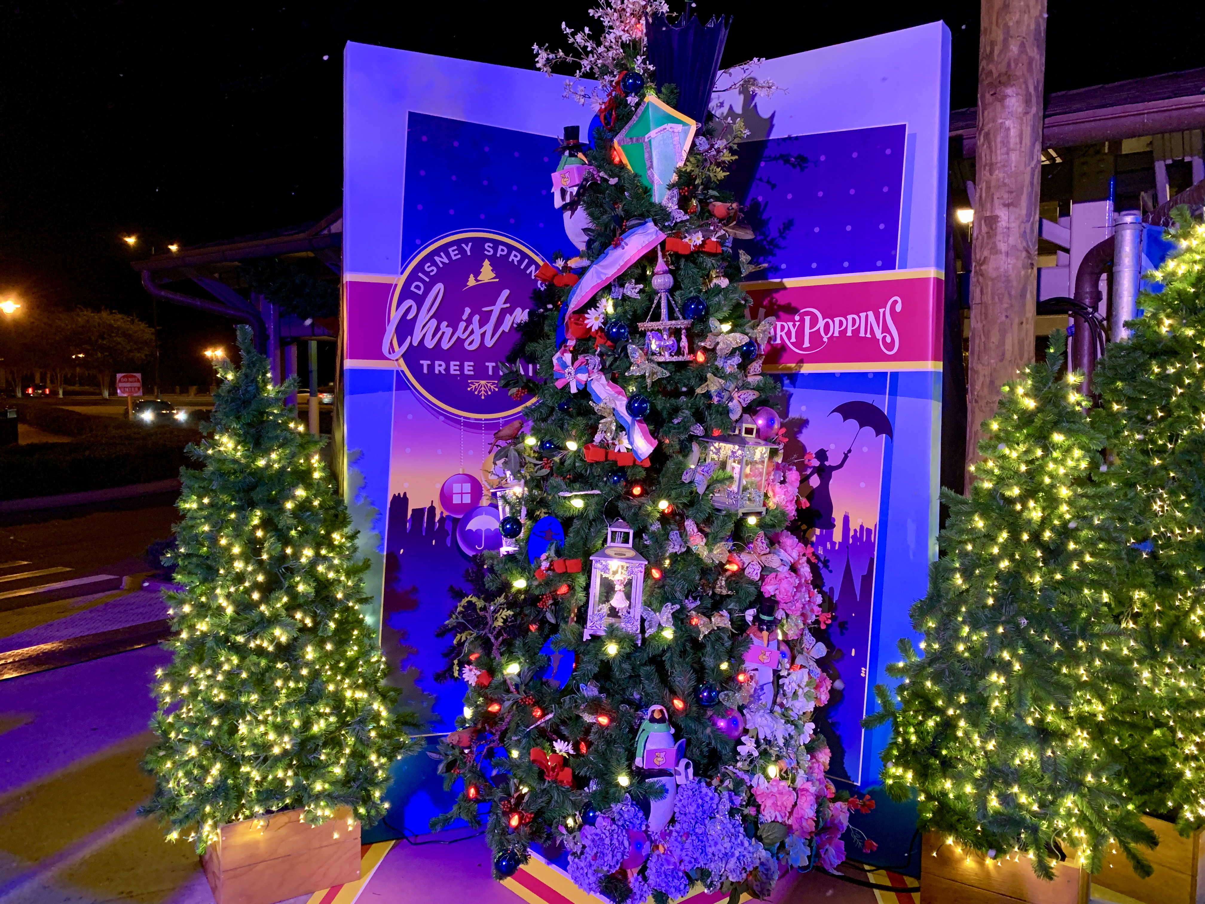 Disney Springs - Christmas Tree Trail Mary Poppins Tree