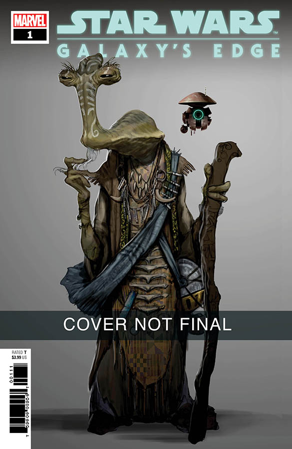 The cover for Star Wars: Galaxy's Edge Marvel comic.