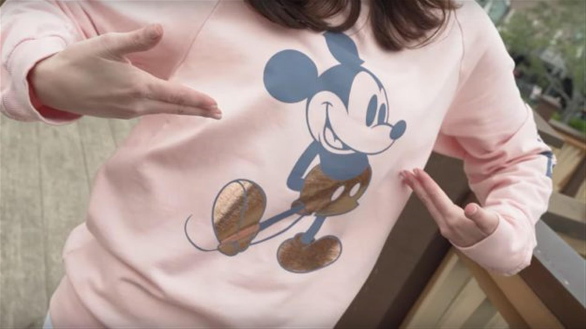 Briar Rose Gold Mickey Mouse Sweatshirt